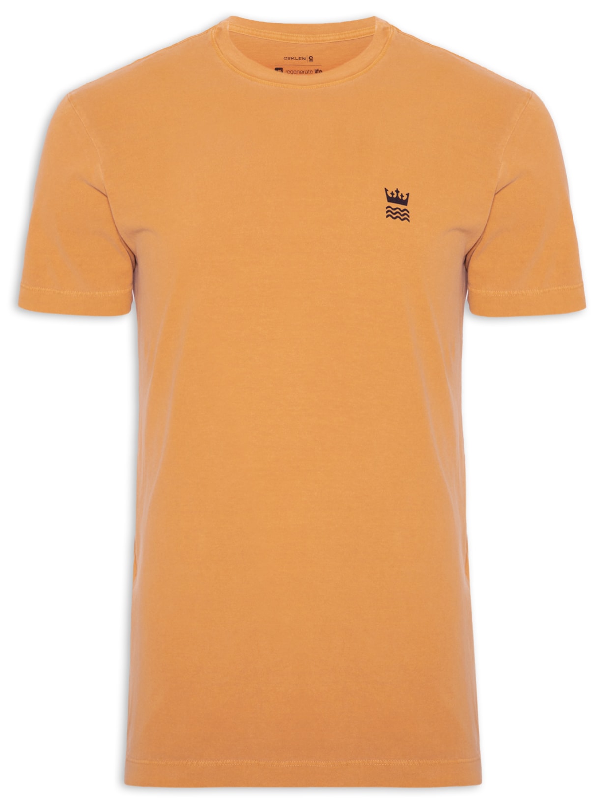 Camiseta Masculina Stone Crown N’ Waves - Laranja