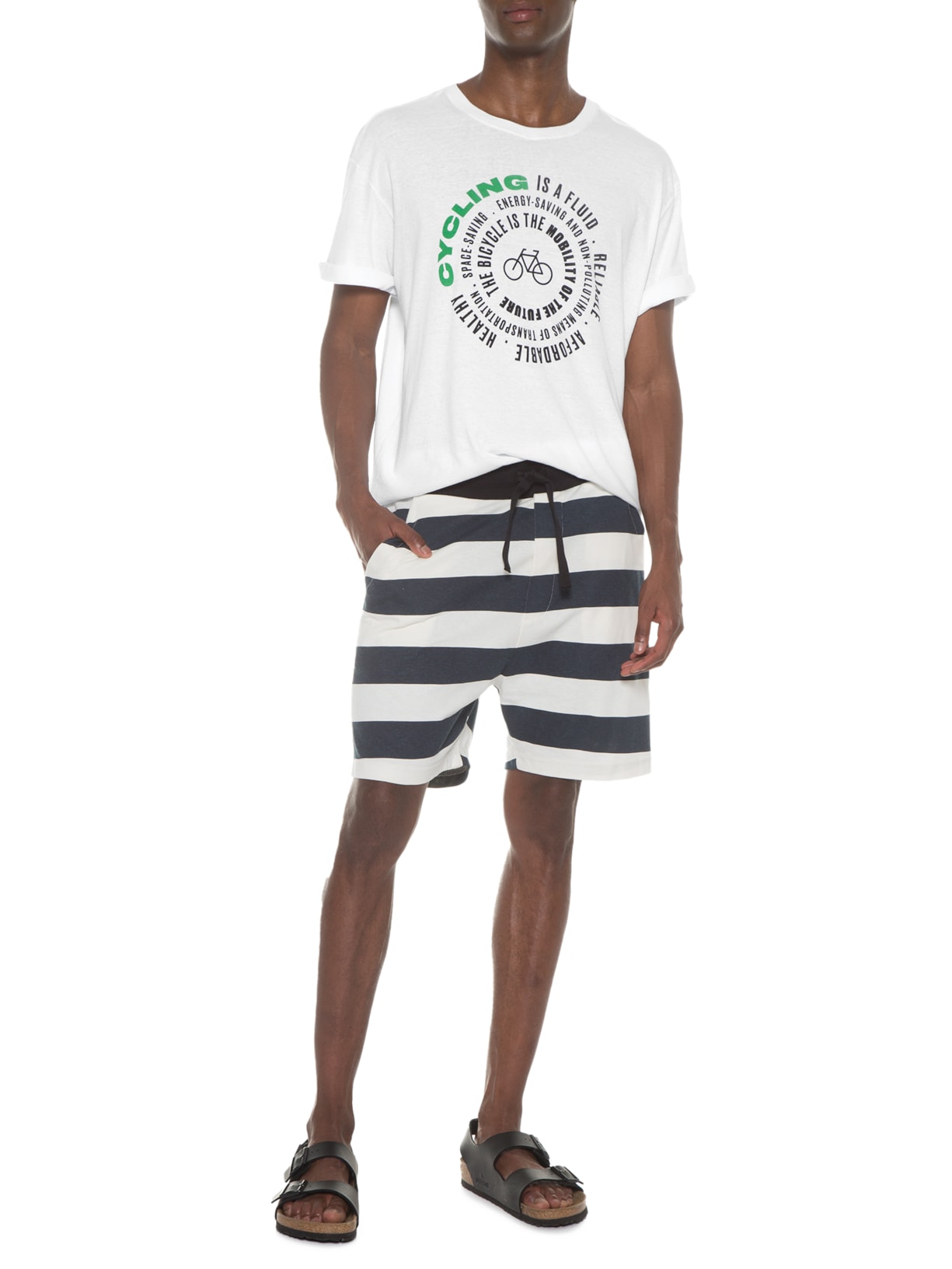 Camiseta Masculina Stone Cycling Branco Osklen