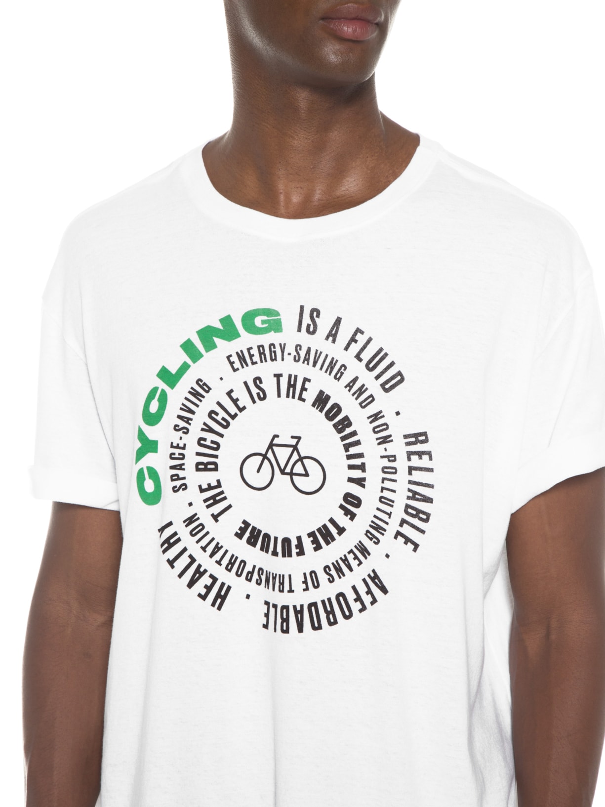 Camiseta Masculina Stone Cycling Branco Osklen