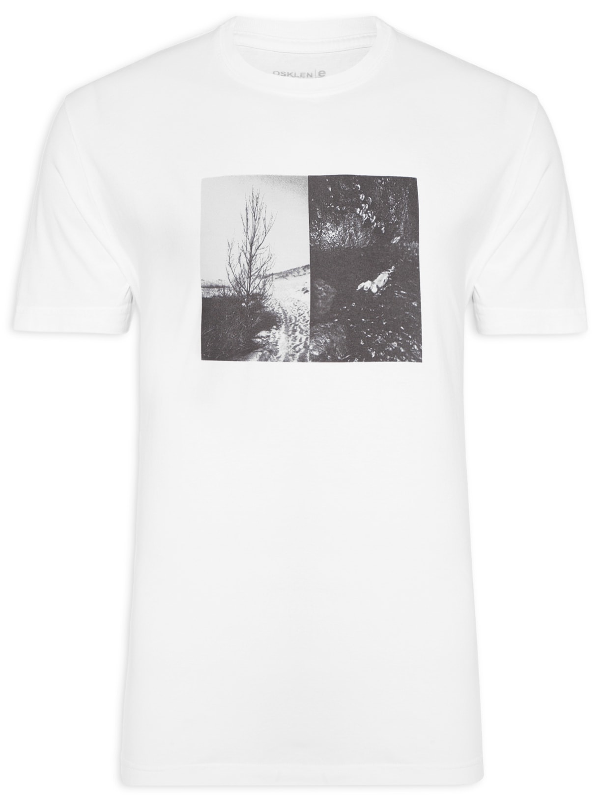 Camiseta Masculina Stone Diptico Branco Osklen