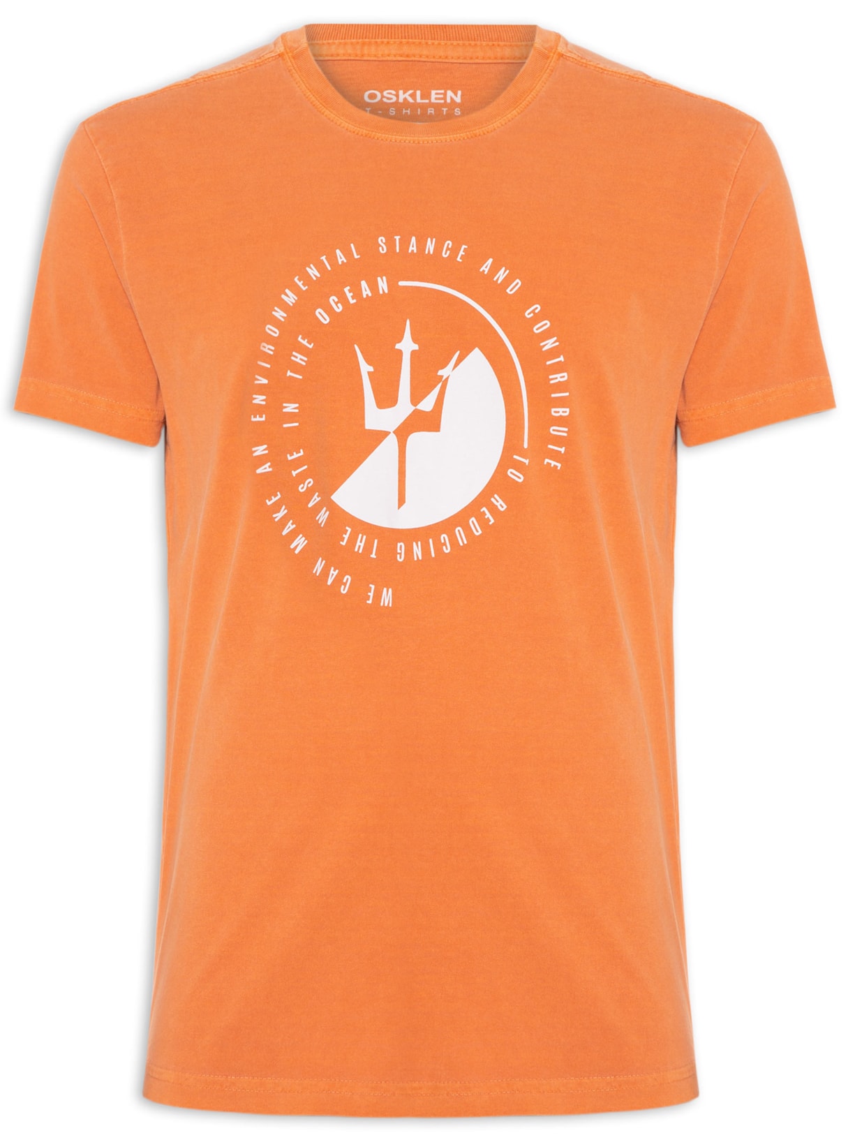 Camiseta Masculina Stone Environmental Stance - Laranja