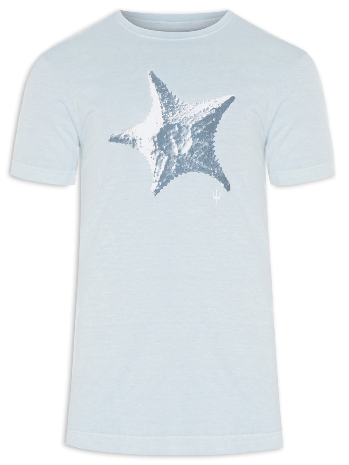 Camiseta Masculina Stone Estrela Do Mar Azul Osklen