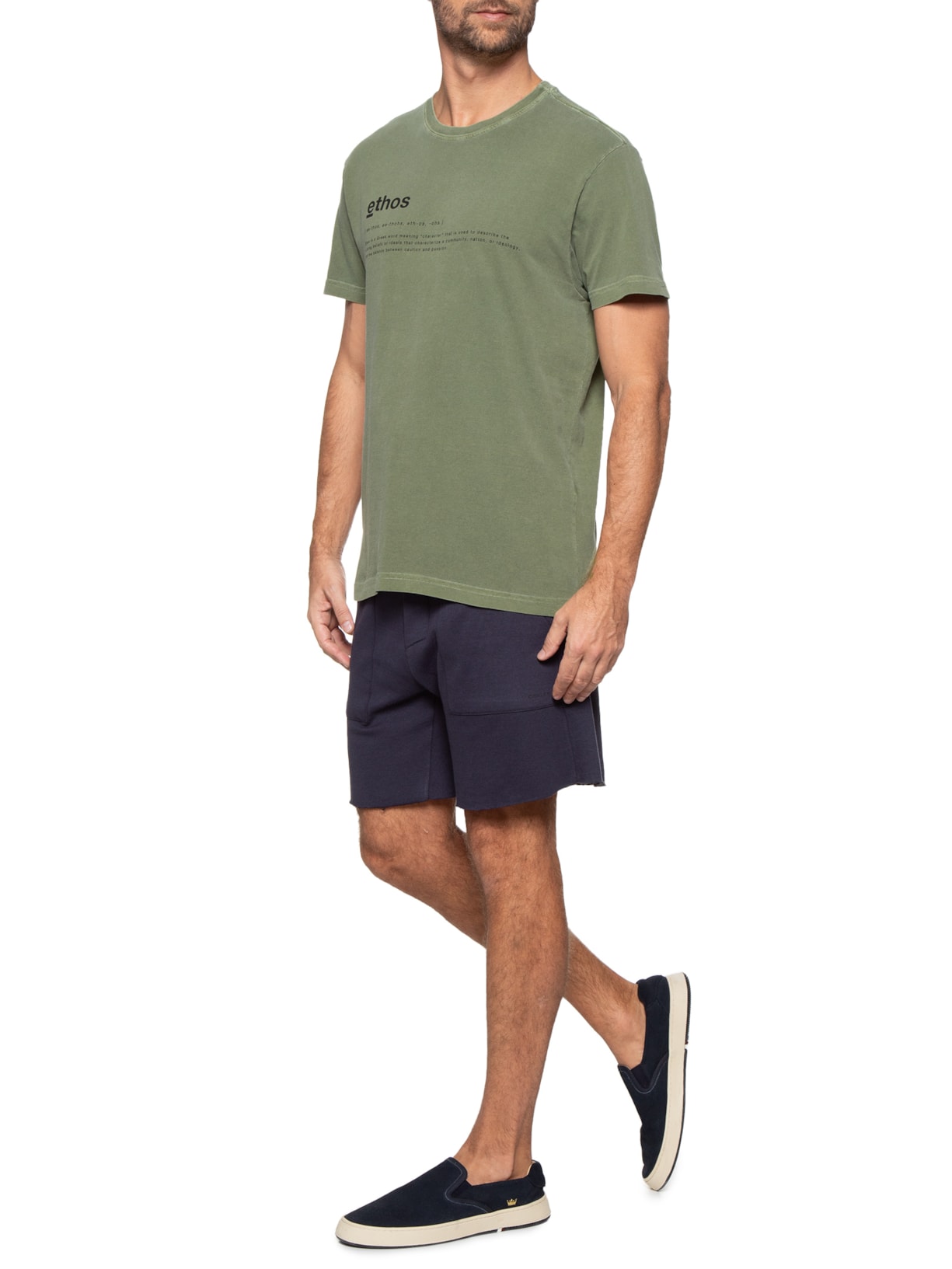 Camiseta Masculina Stone Ethos Verde Osklen