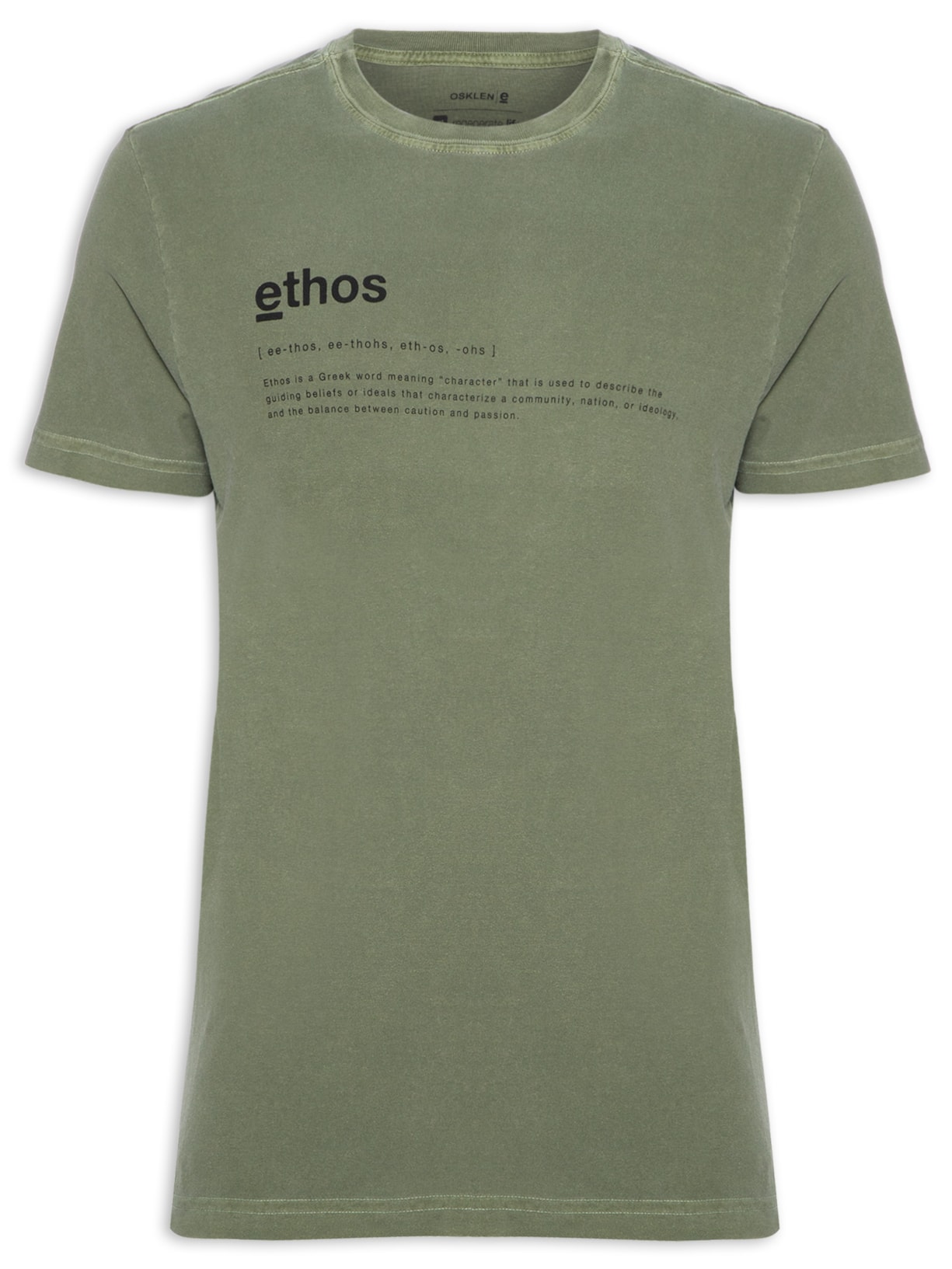 Camiseta Masculina Stone Ethos Verde Osklen