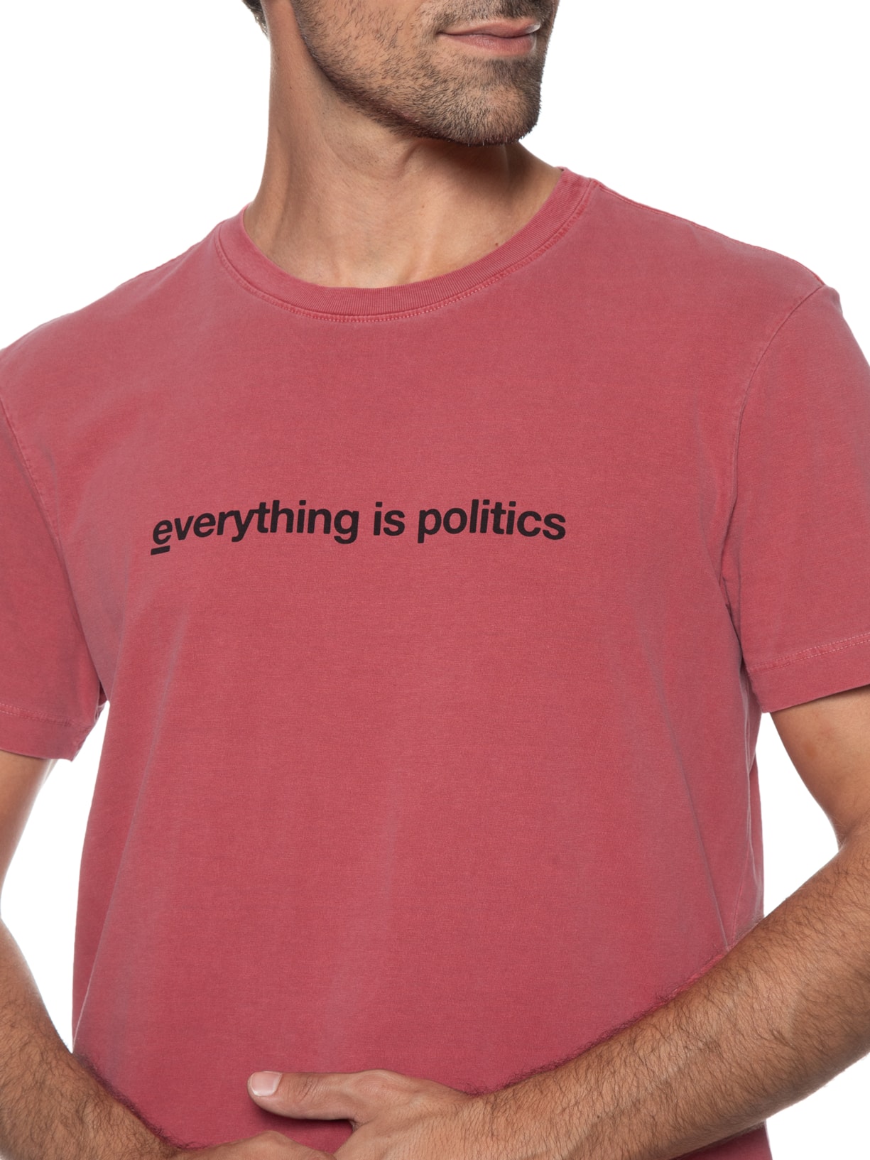 Camiseta Masculina Stone Ethos Vermelho Osklen