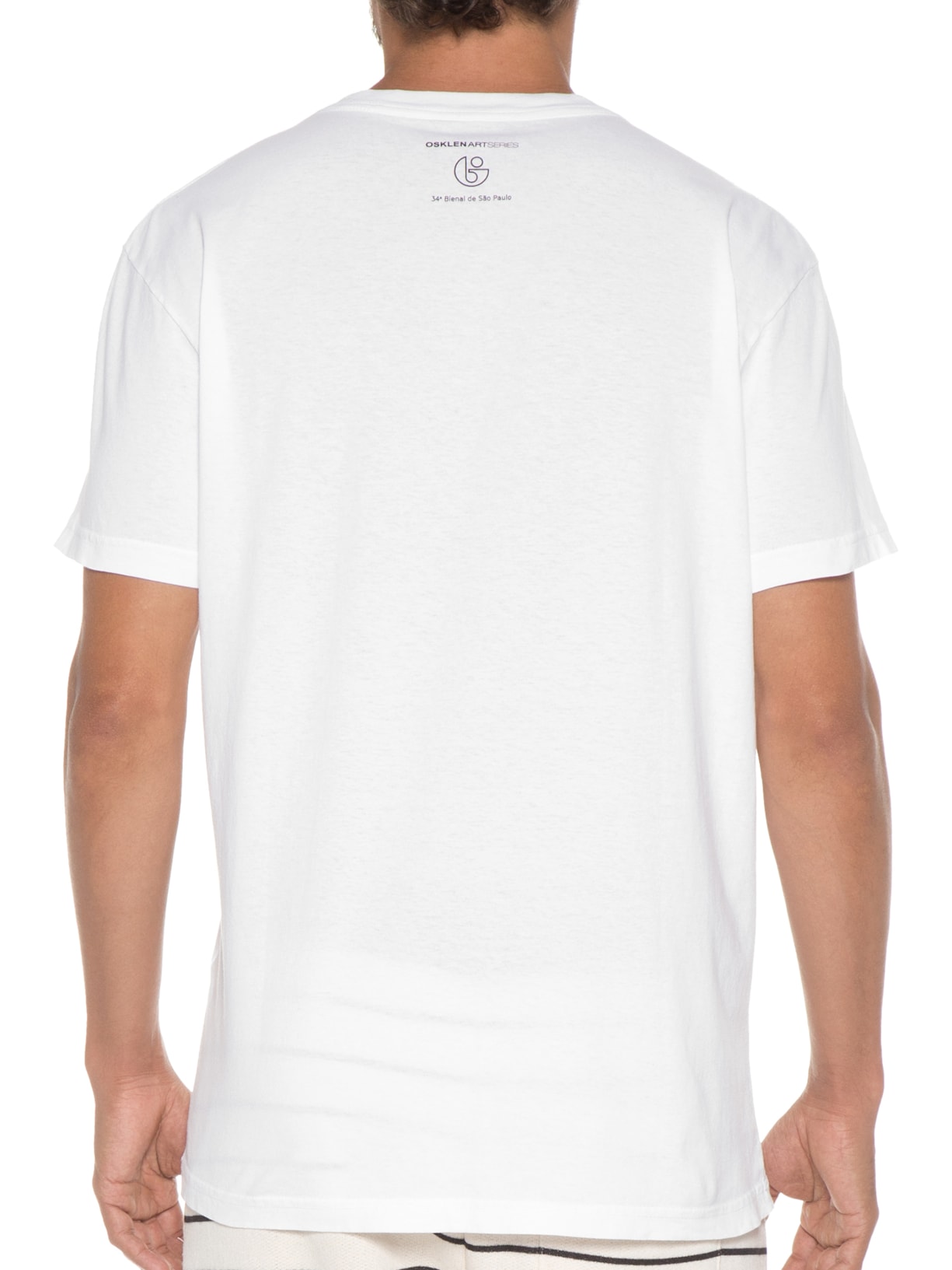 Camiseta Masculina Stone Faz Escuro Branco Osklen