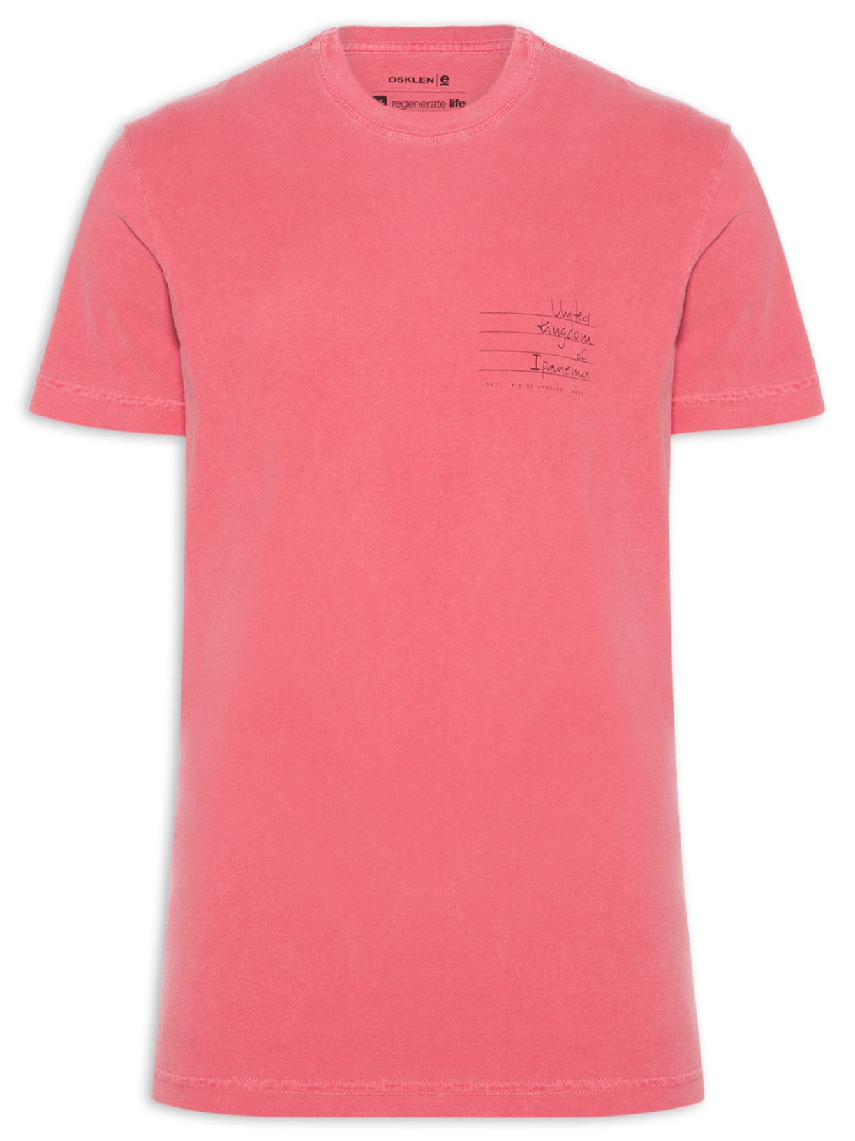Camiseta Masculina Stone Icones Manga Curta Vermelho Osklen