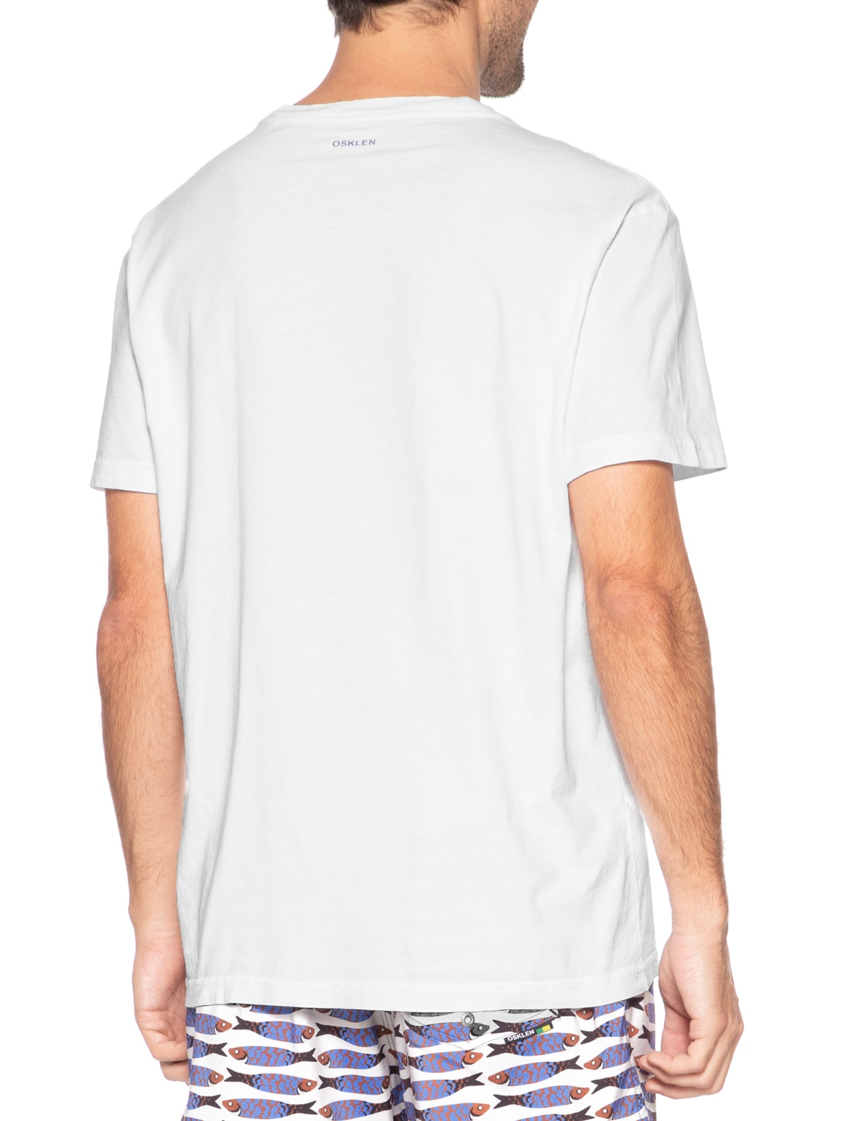 Camiseta Masculina Stone Imaginary Places Branco Osklen