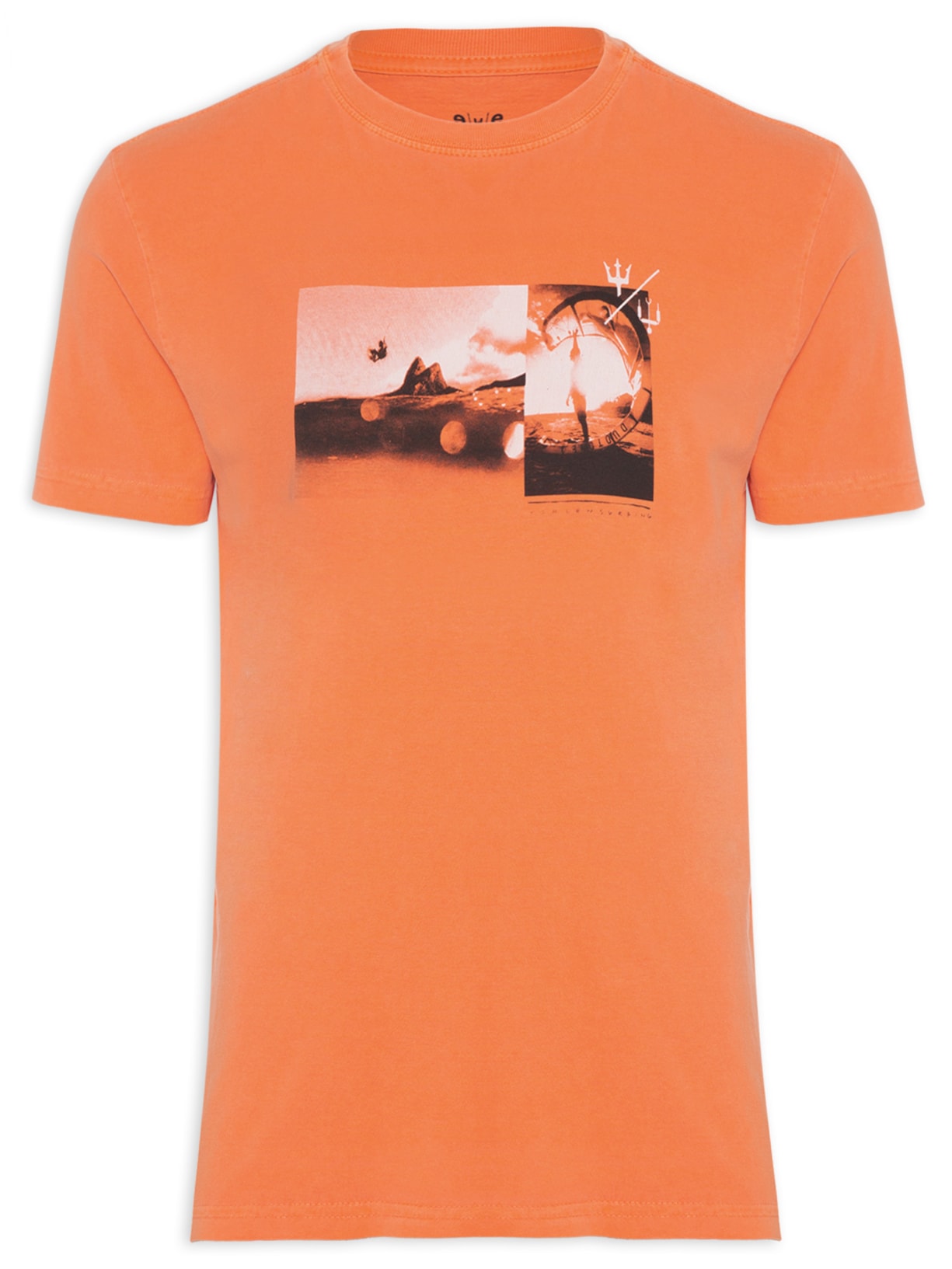 Camiseta Masculina Stone Kite Time - Laranja