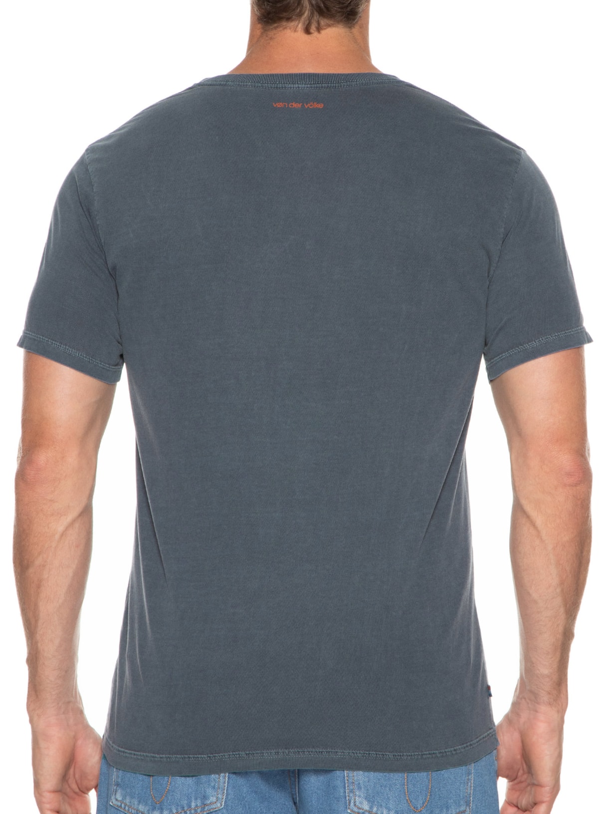 Camiseta Masculina Stone Lion Azul Von Der Volke