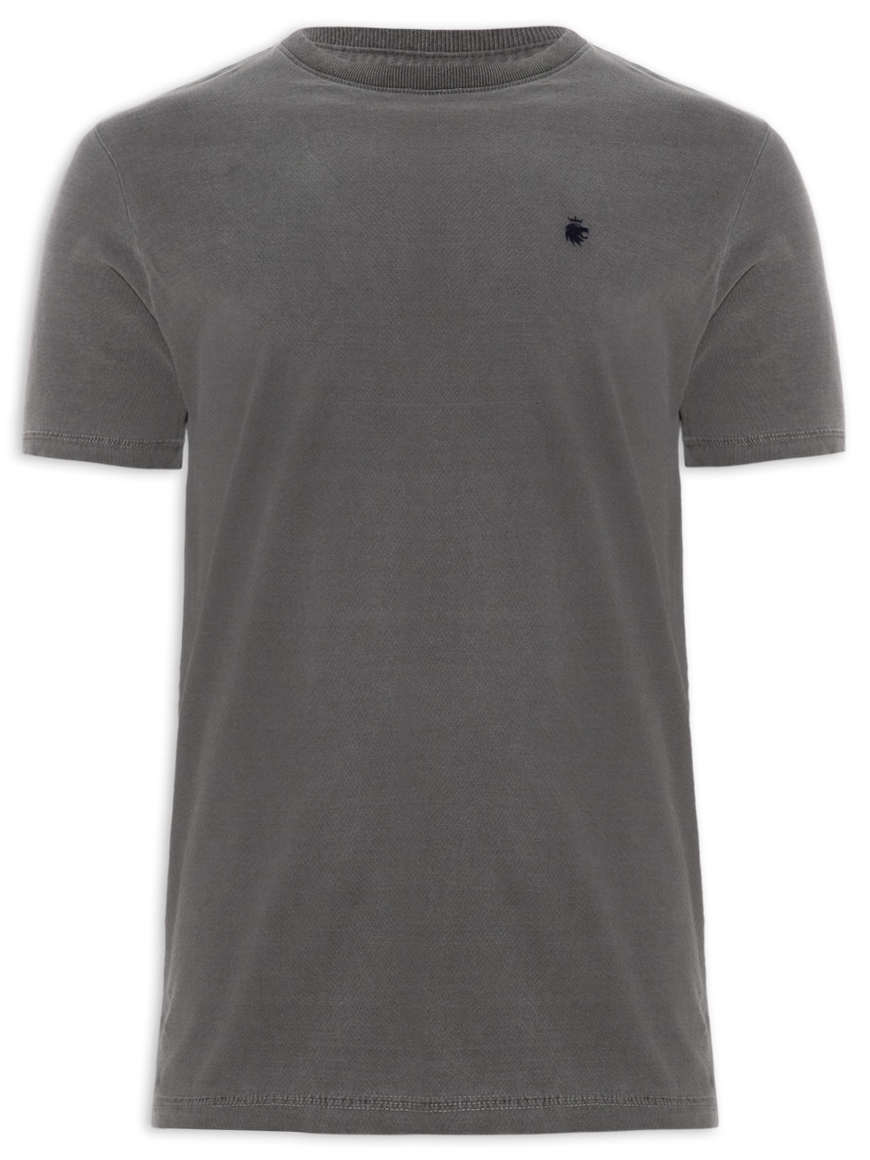 Camiseta Masculina Stone Lion - Cinza