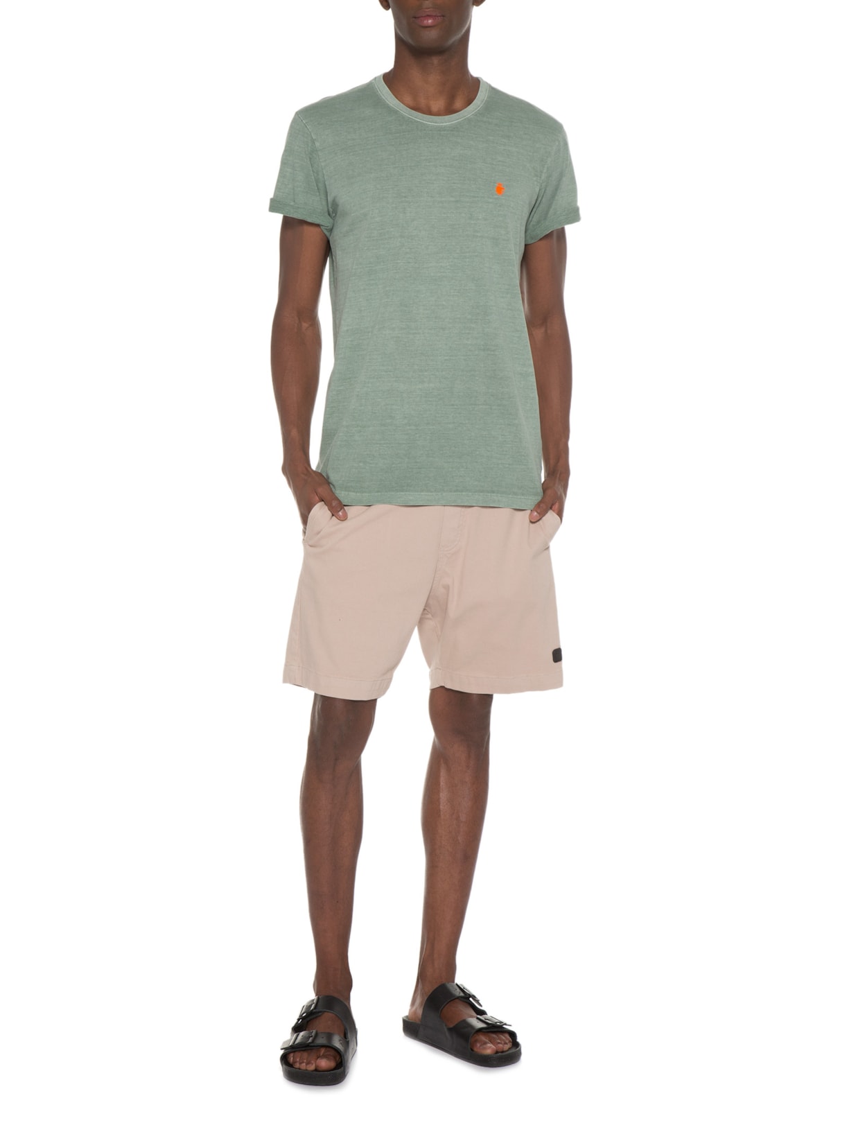 Camiseta Masculina Stone Lion Verde Von Der Volke