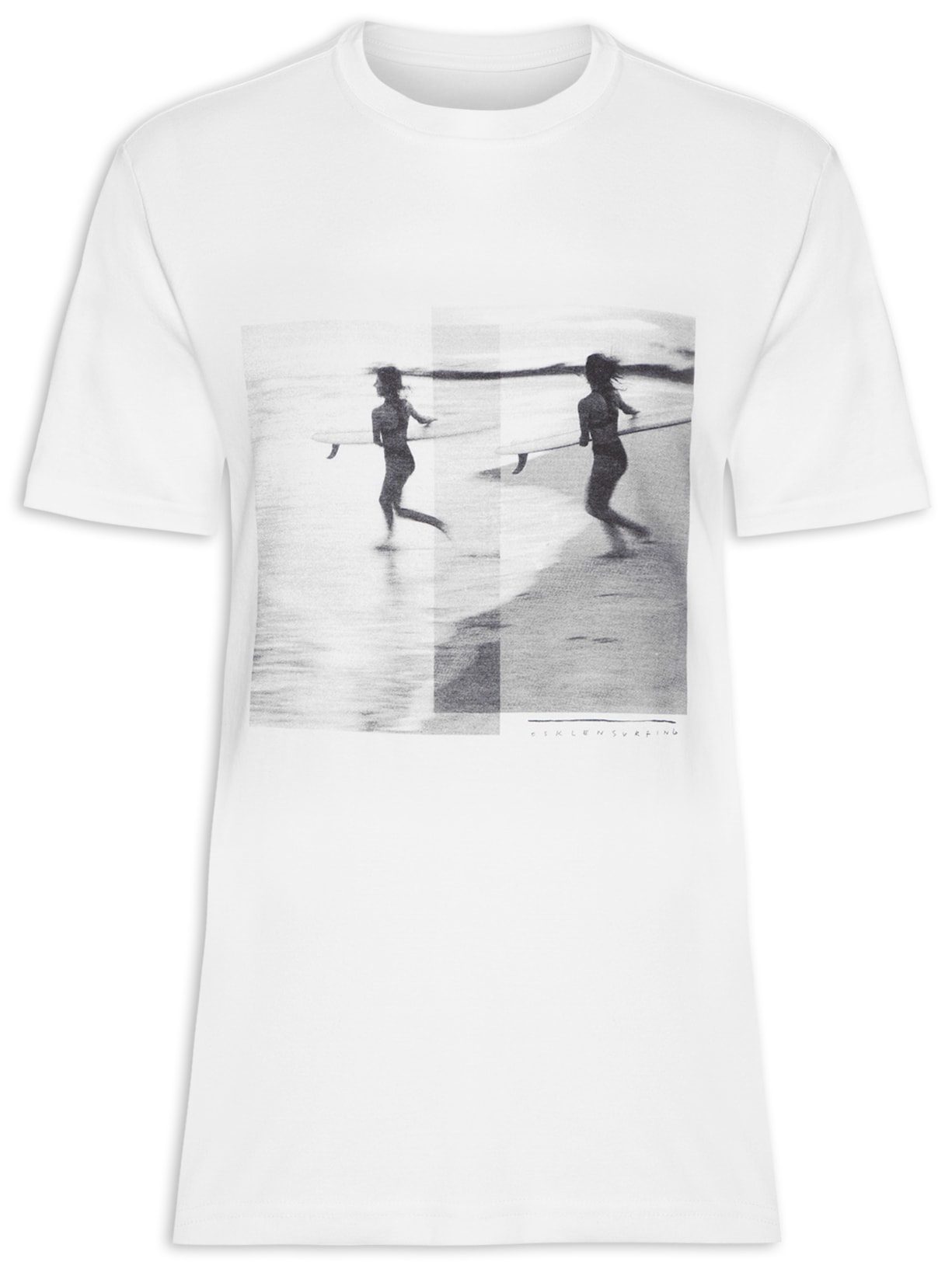 Camiseta Masculina Stone Longboard - Branco