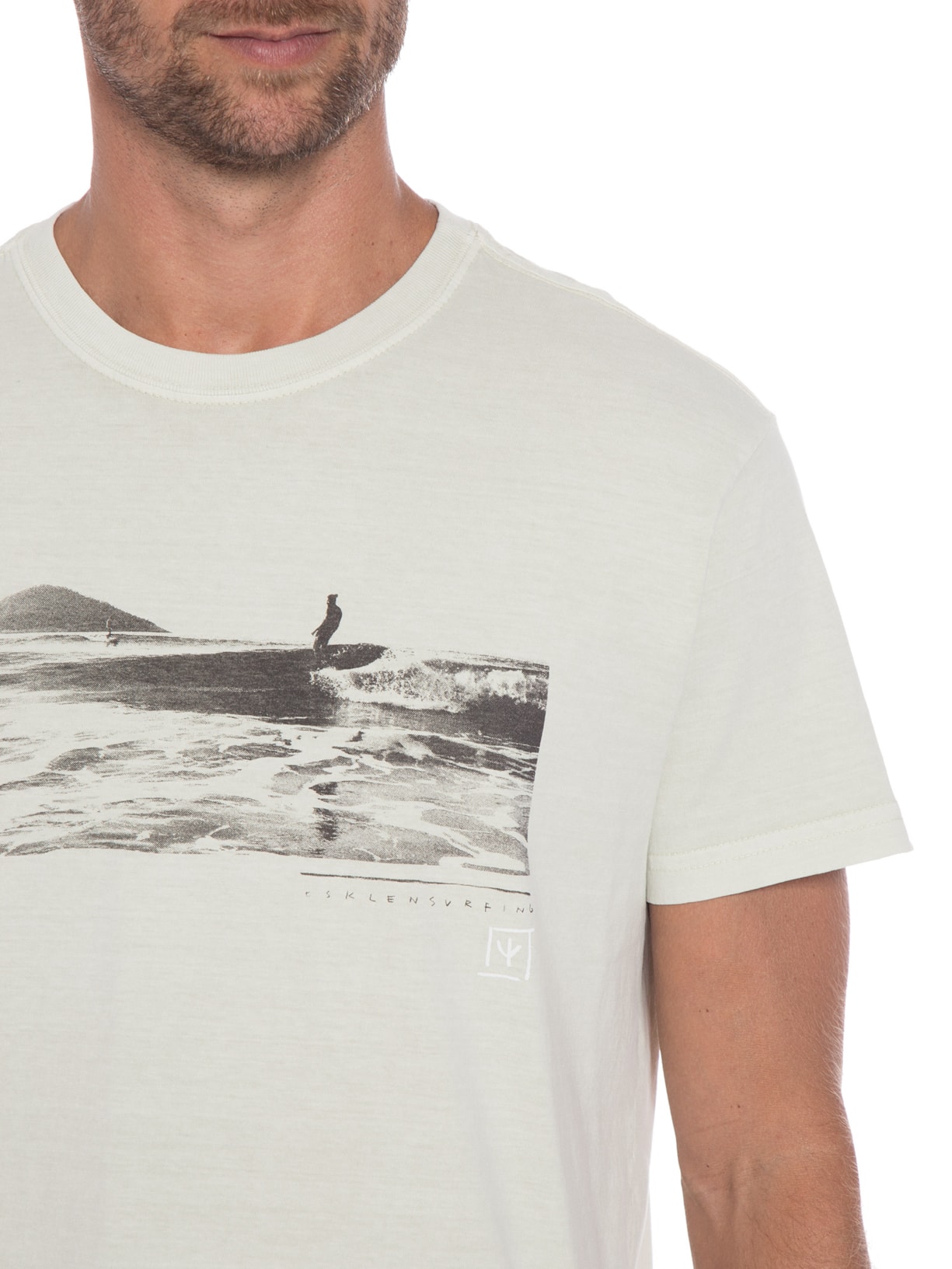 Camiseta Masculina Stone Longboard Verde Osklen