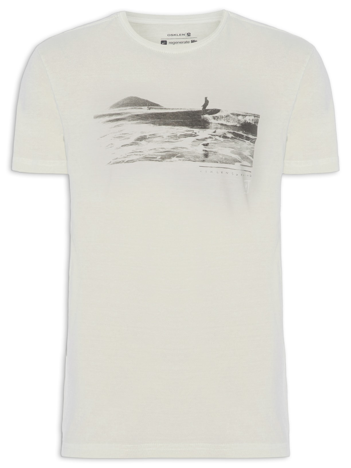 Camiseta Masculina Stone Longboard Verde Osklen