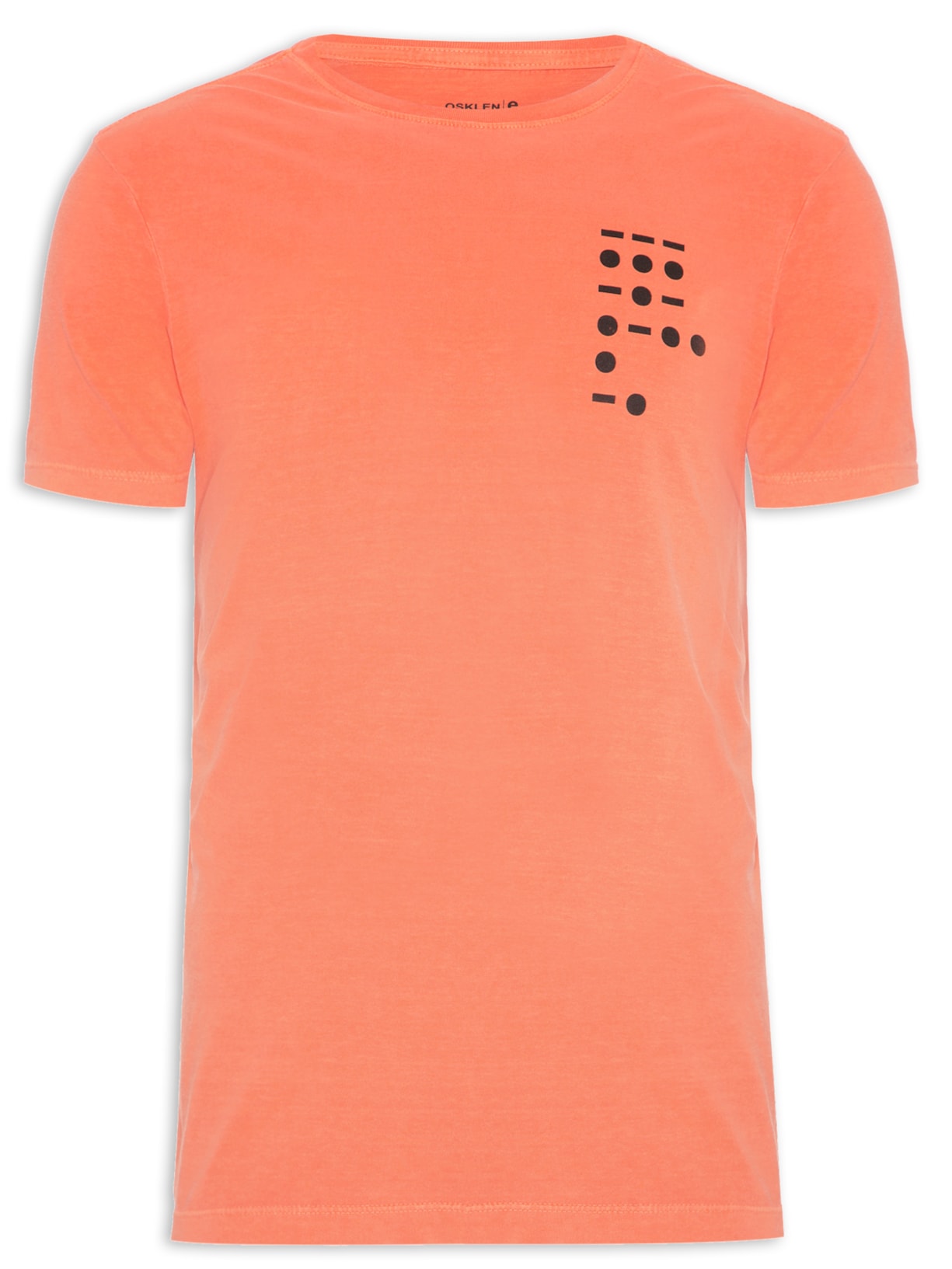 Camiseta Masculina Stone Morse Code - Laranja