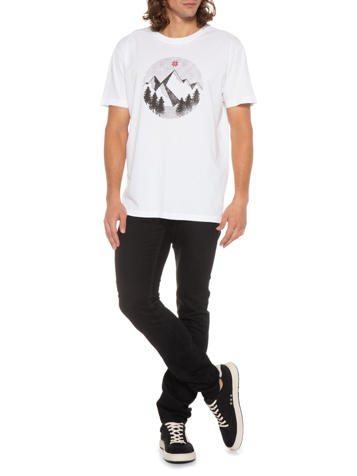 Camiseta Masculina Stone Mountain Branco Osklen