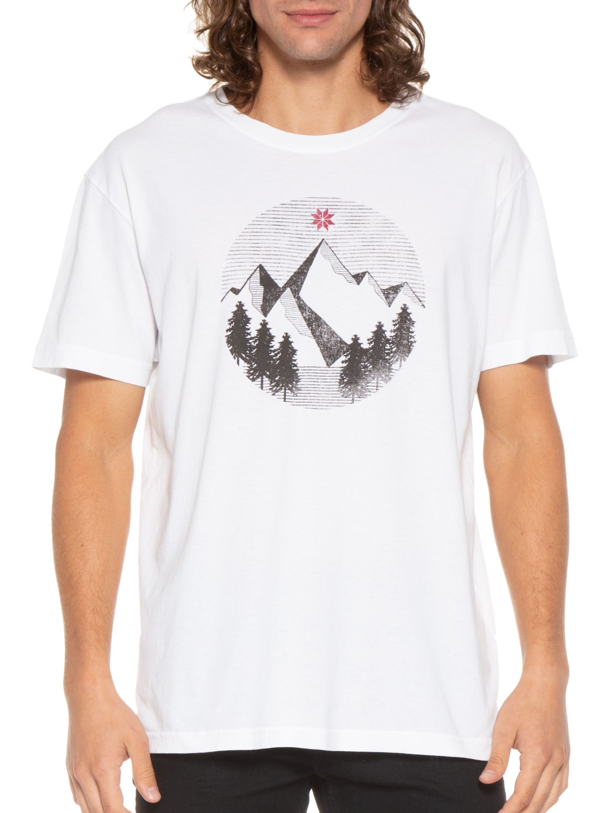 Camiseta Masculina Stone Mountain Branco Osklen