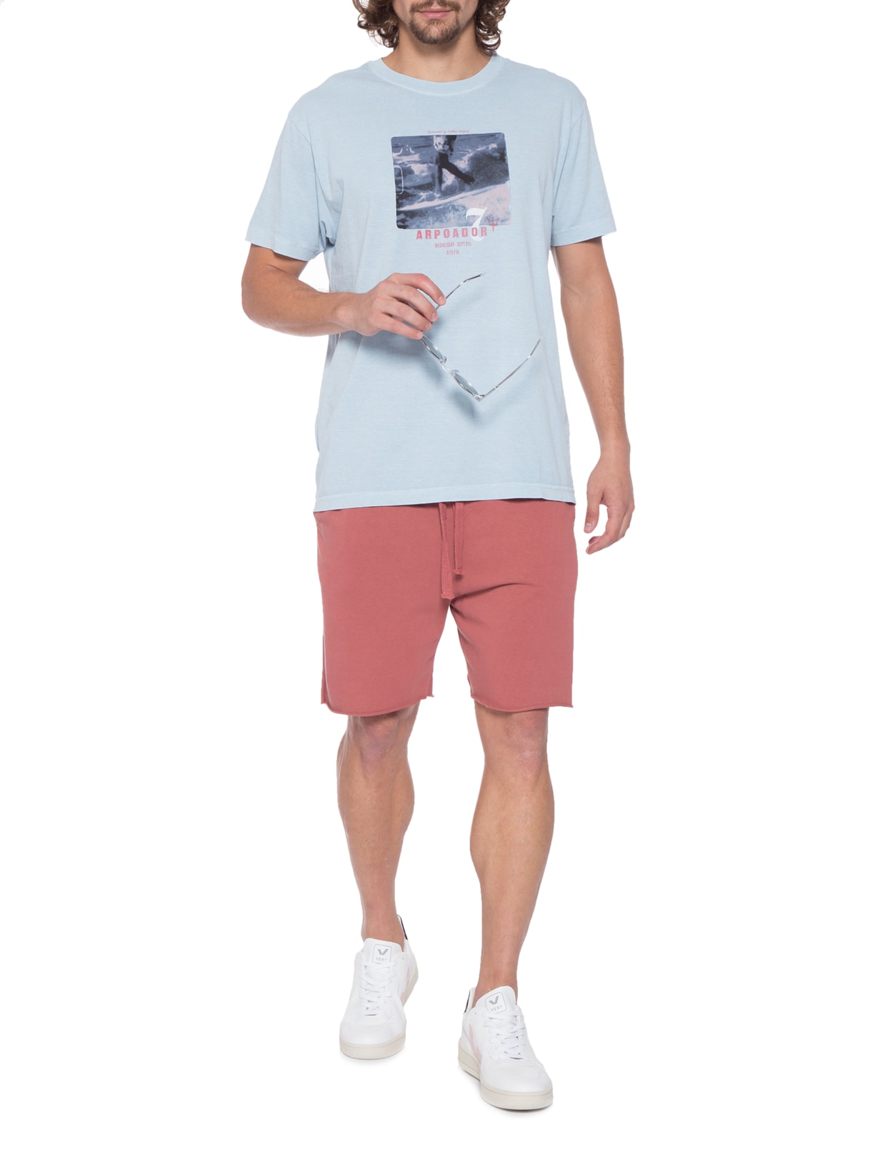 Camiseta Masculina Stone Old Style Surf Azul Osklen