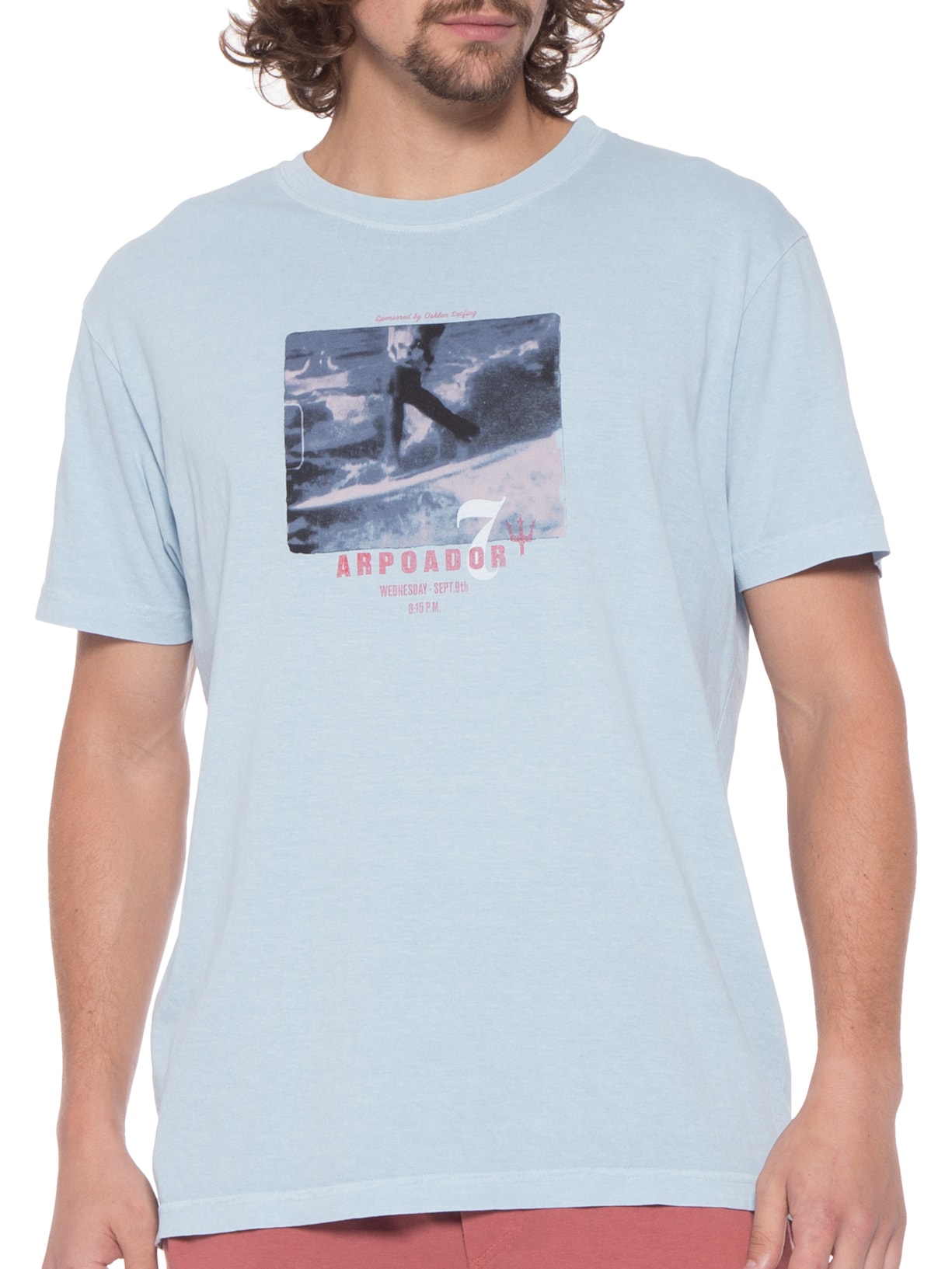 Camiseta Masculina Stone Old Style Surf Azul Osklen
