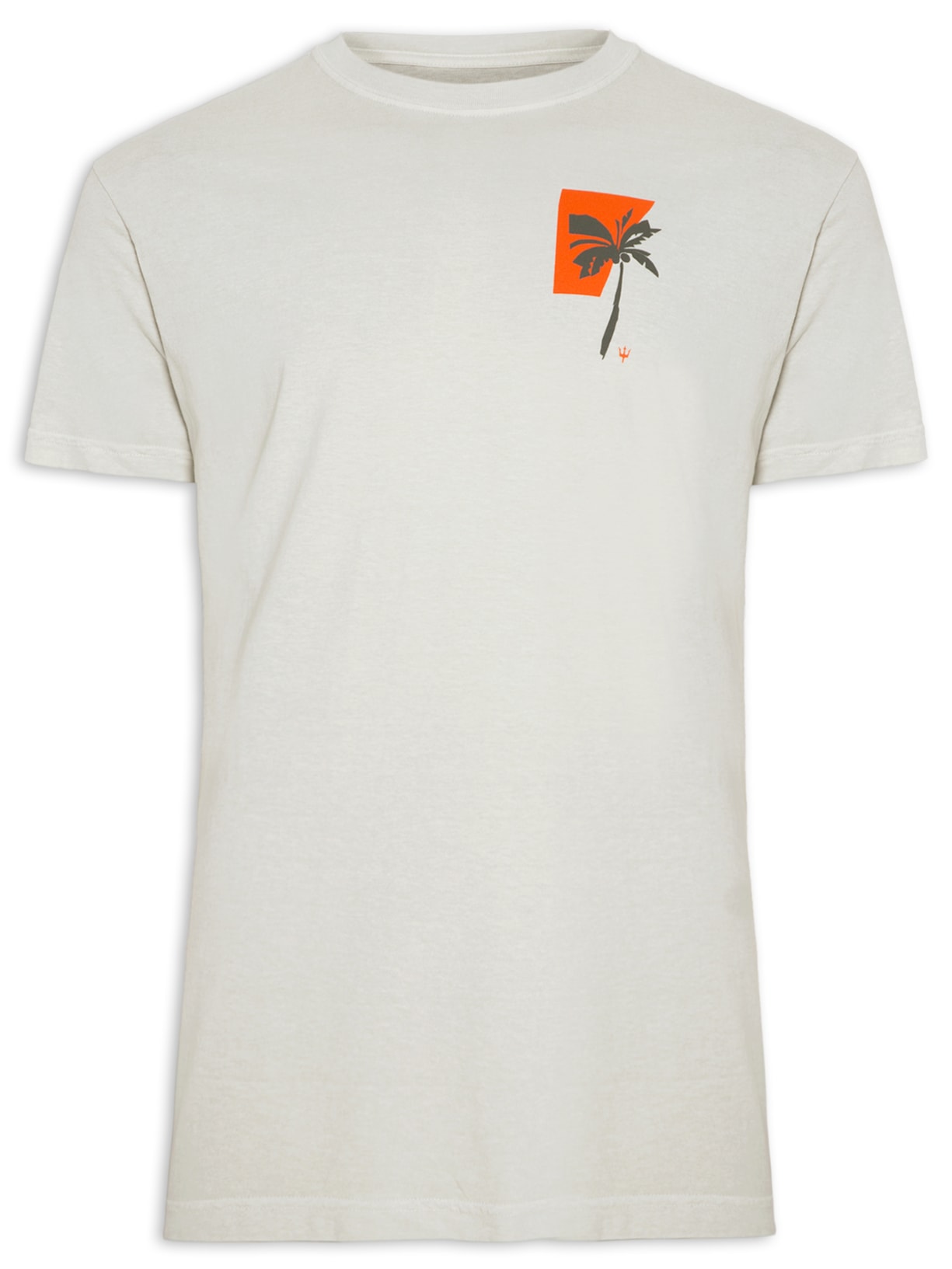 Camiseta Masculina Stone Palm Cuts - Bege