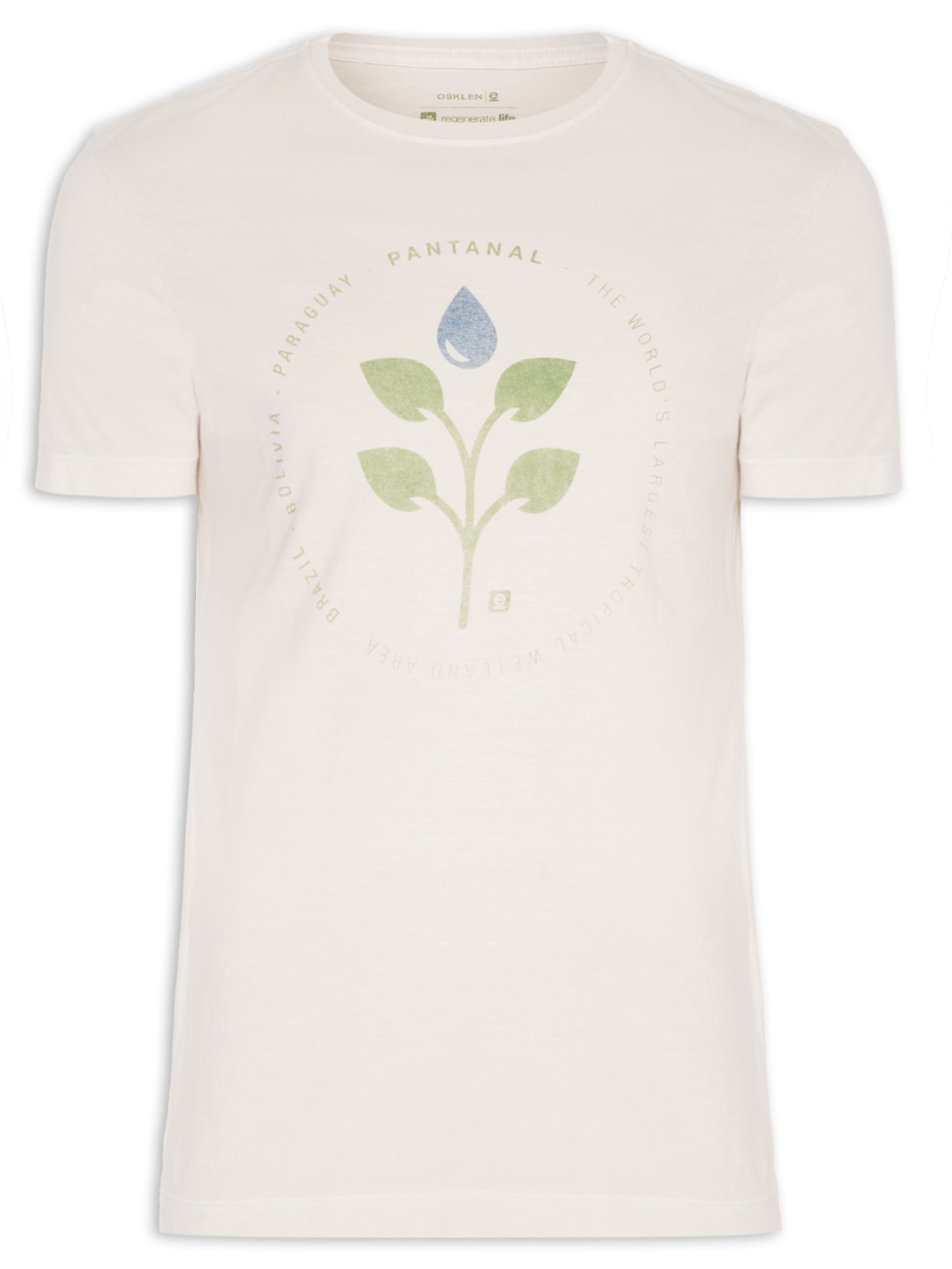 Camiseta Masculina Stone Pantanal - Bege