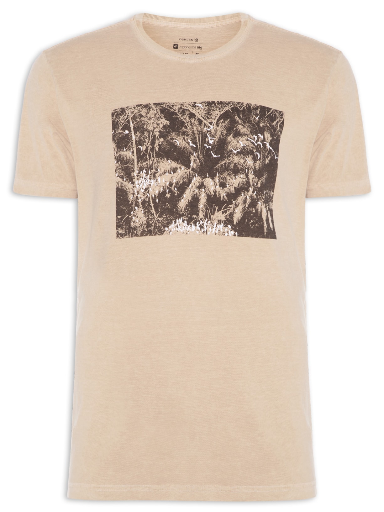 Camiseta Masculina Stone Pantanal Paisagem - Bege