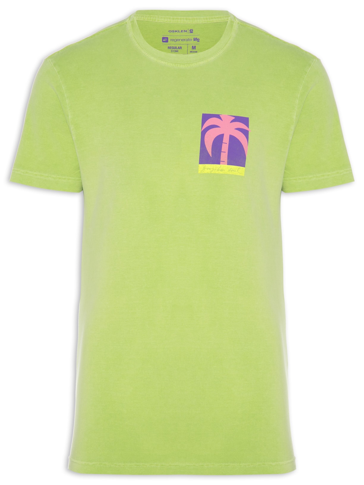 Camiseta Masculina Stone Pop Palm - Verde