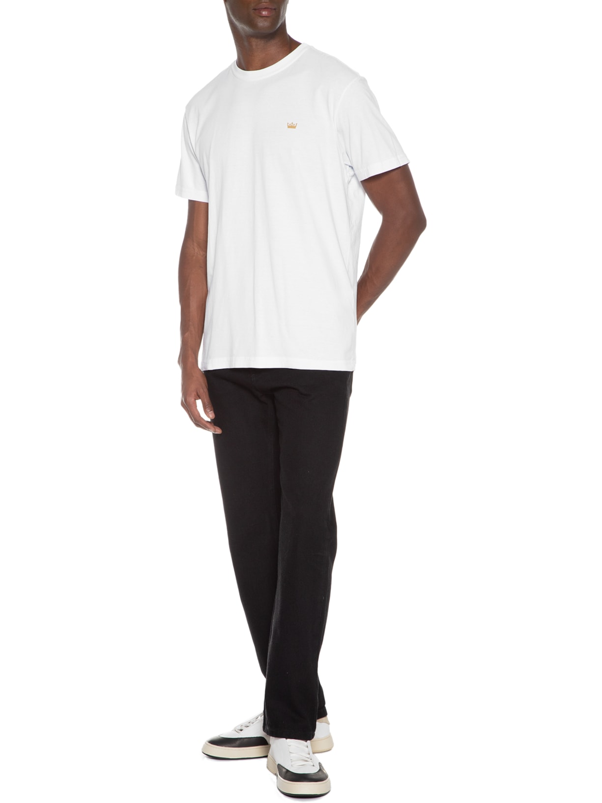 Camiseta Masculina Stone Pranchão Duplo Branco Osklen