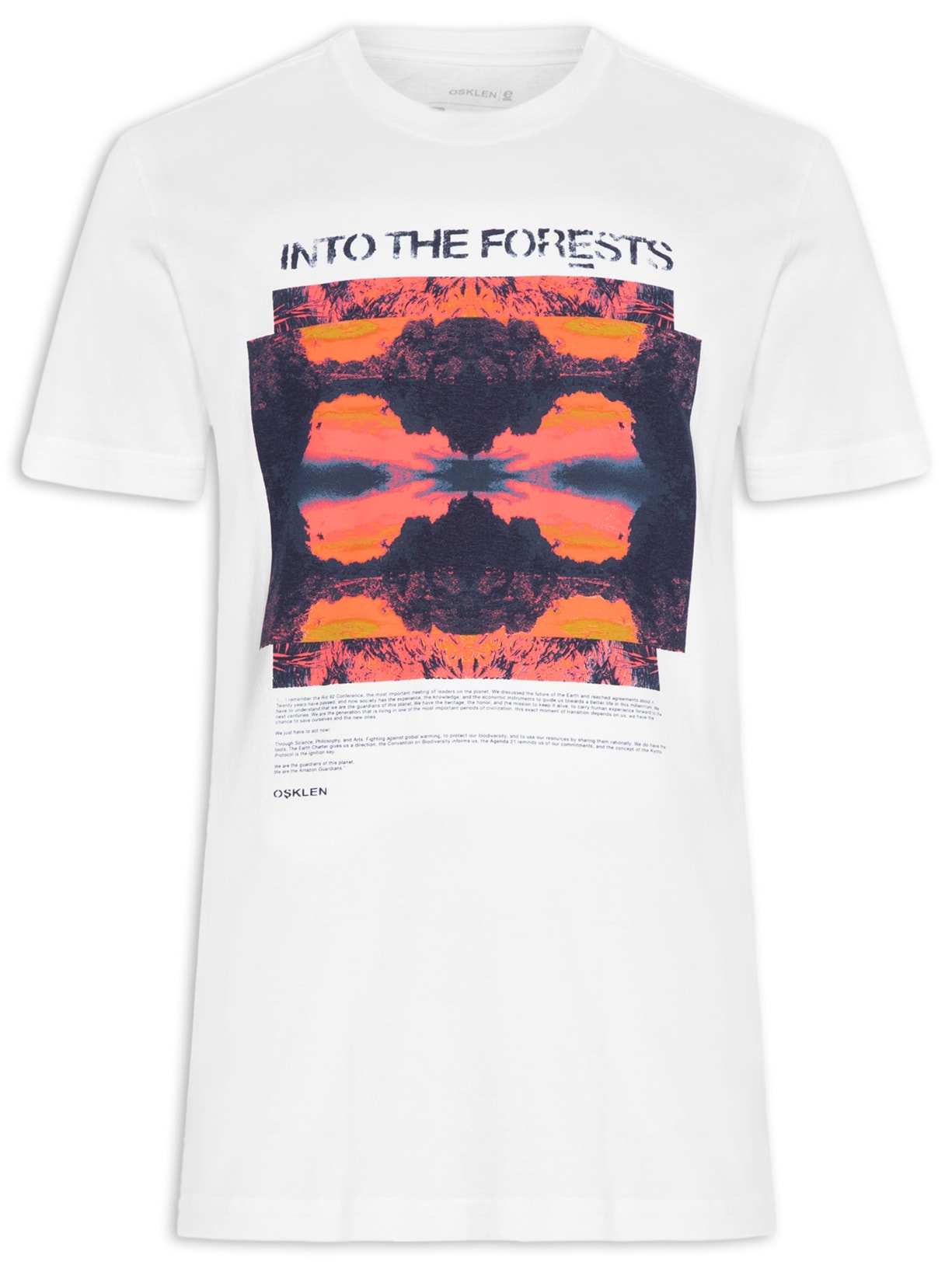 Camiseta Masculina Stone Psych Forest Front - Branco