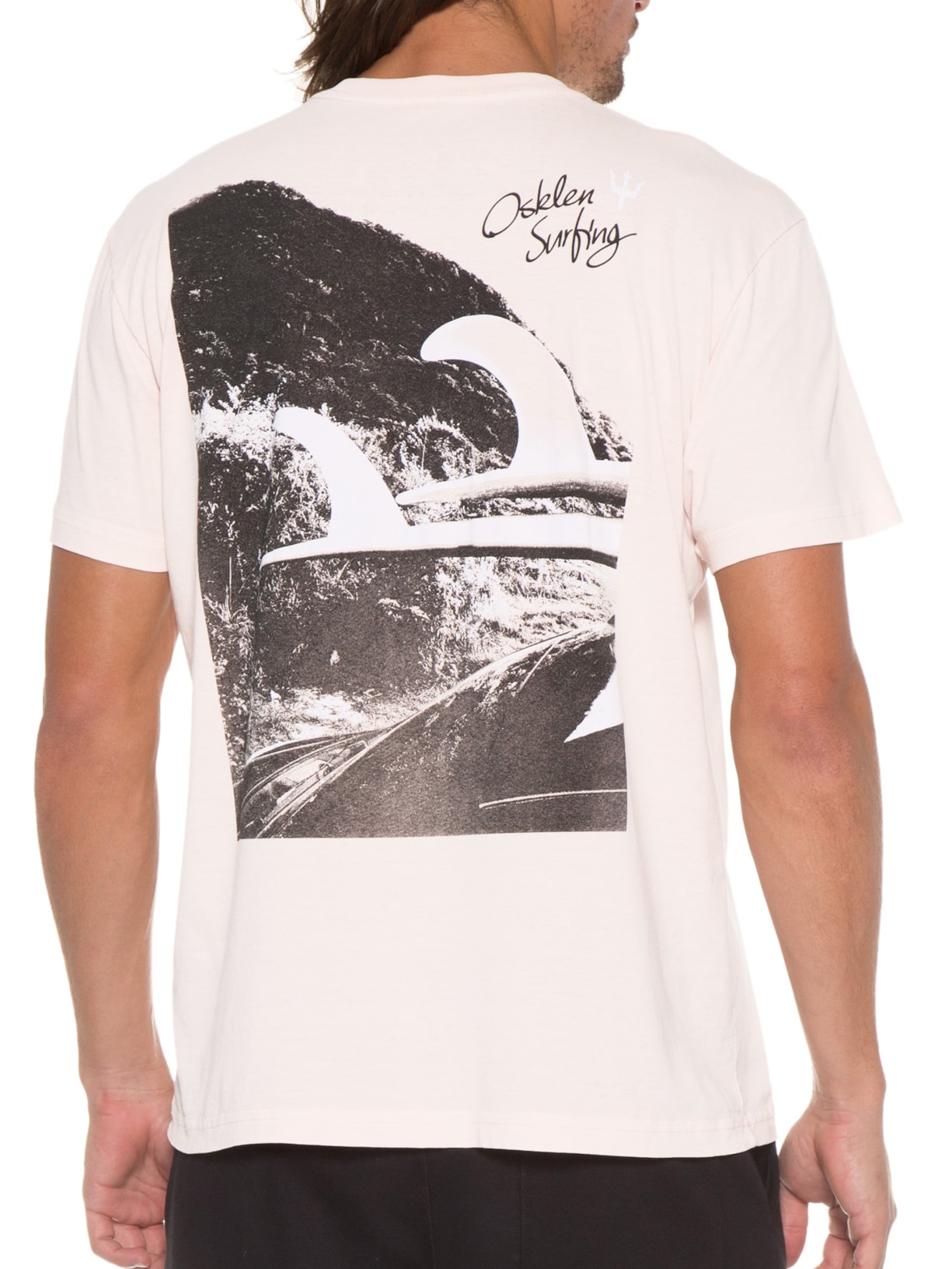 Camiseta Masculina Stone Quilhas Rosa Osklen