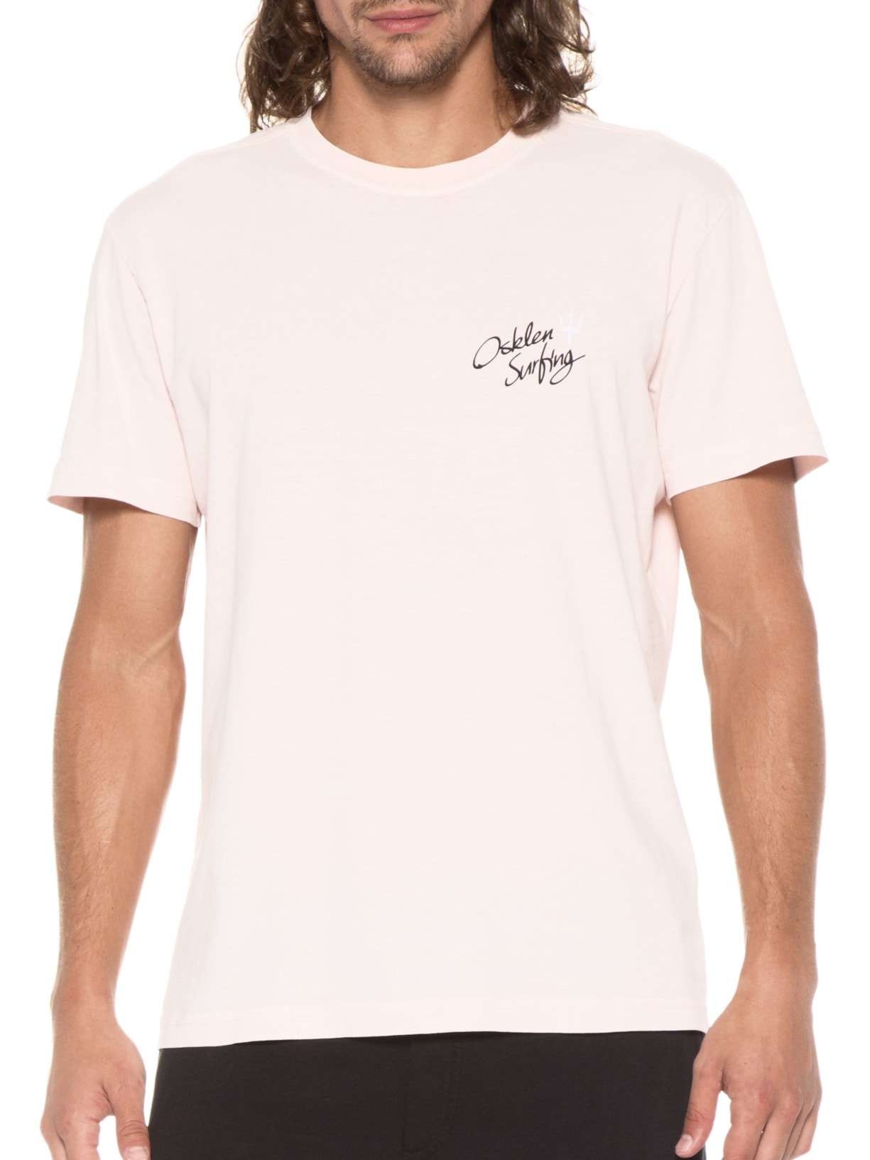 Camiseta Masculina Stone Quilhas Rosa Osklen