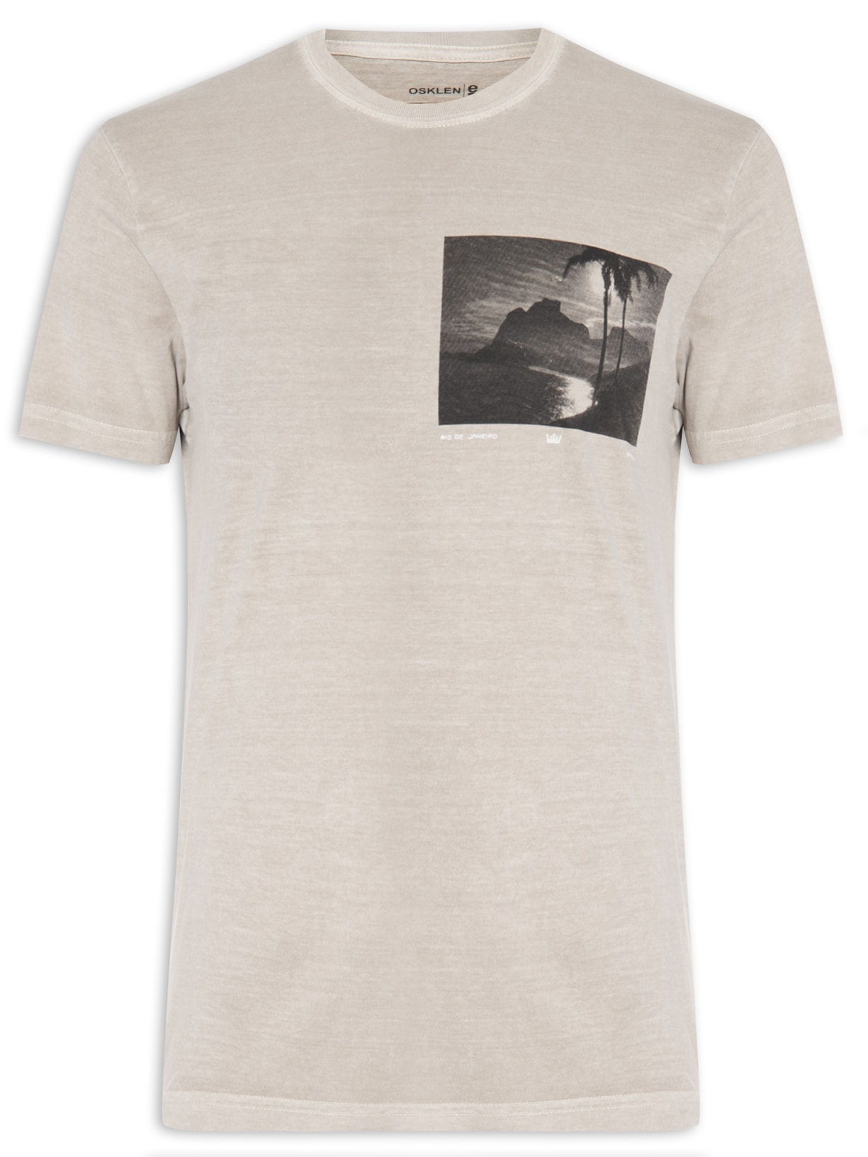 Camiseta Masculina Stone Rio De Janeiro 02 - Bege