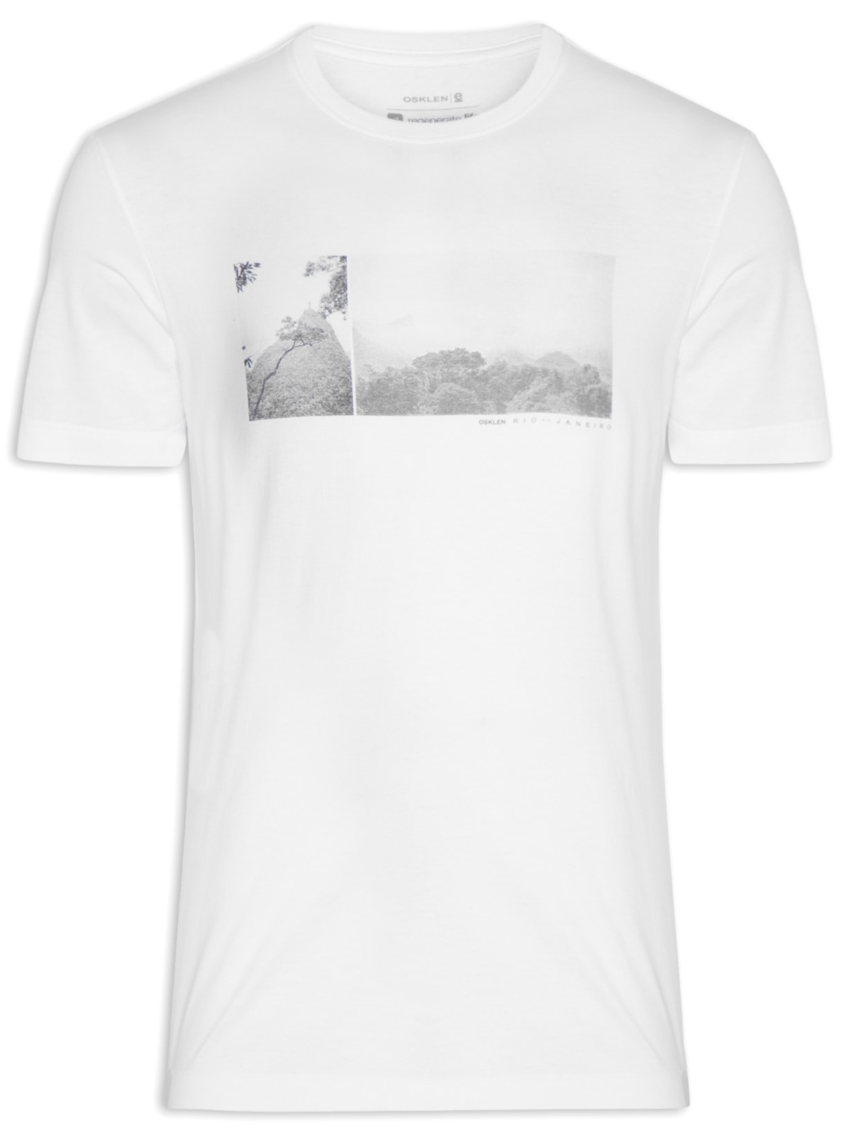 Camiseta Masculina Stone Rio Landscape - Branco