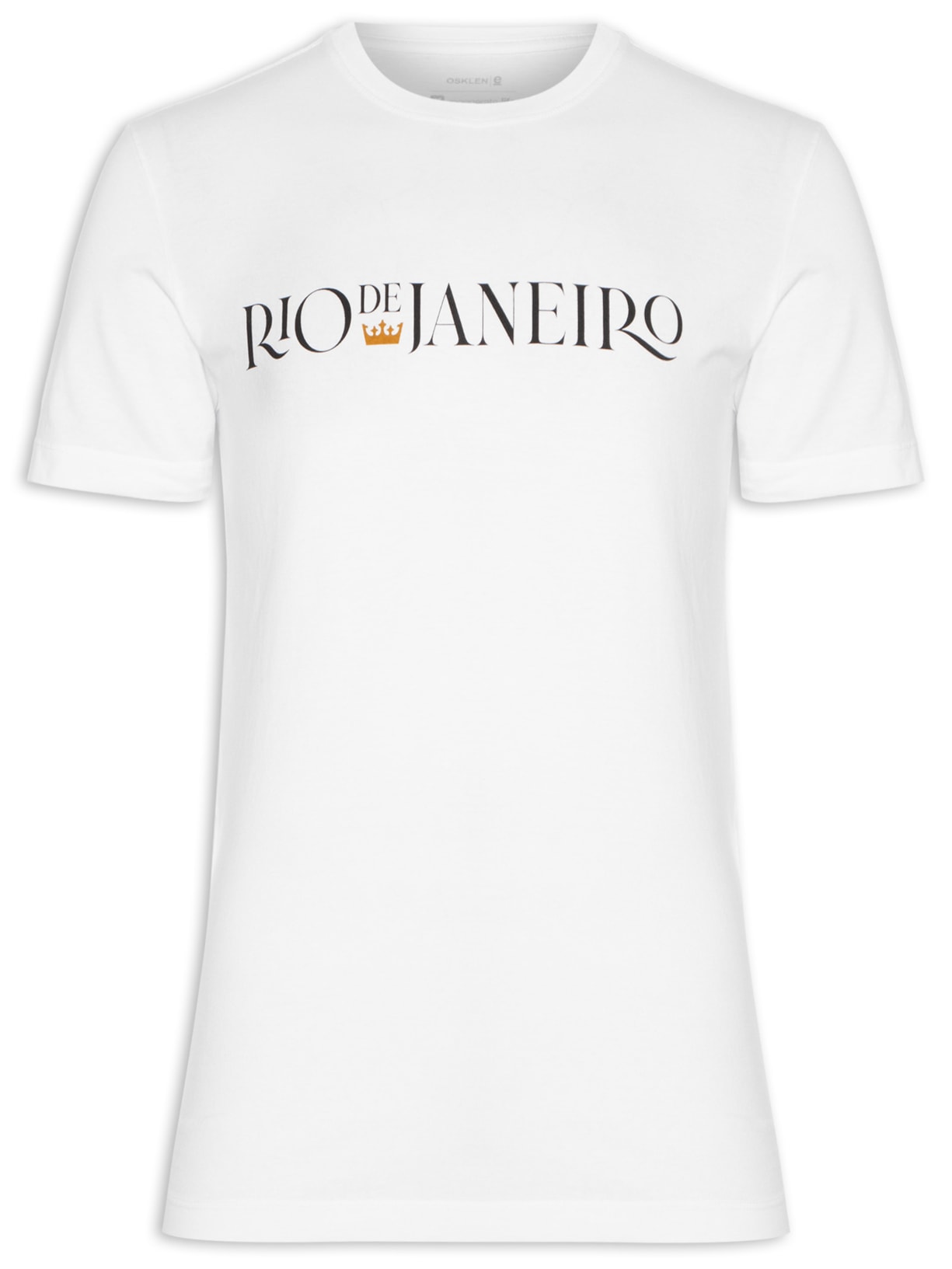 Camiseta Masculina Stone Rio Serifado Manga Curta - Branco