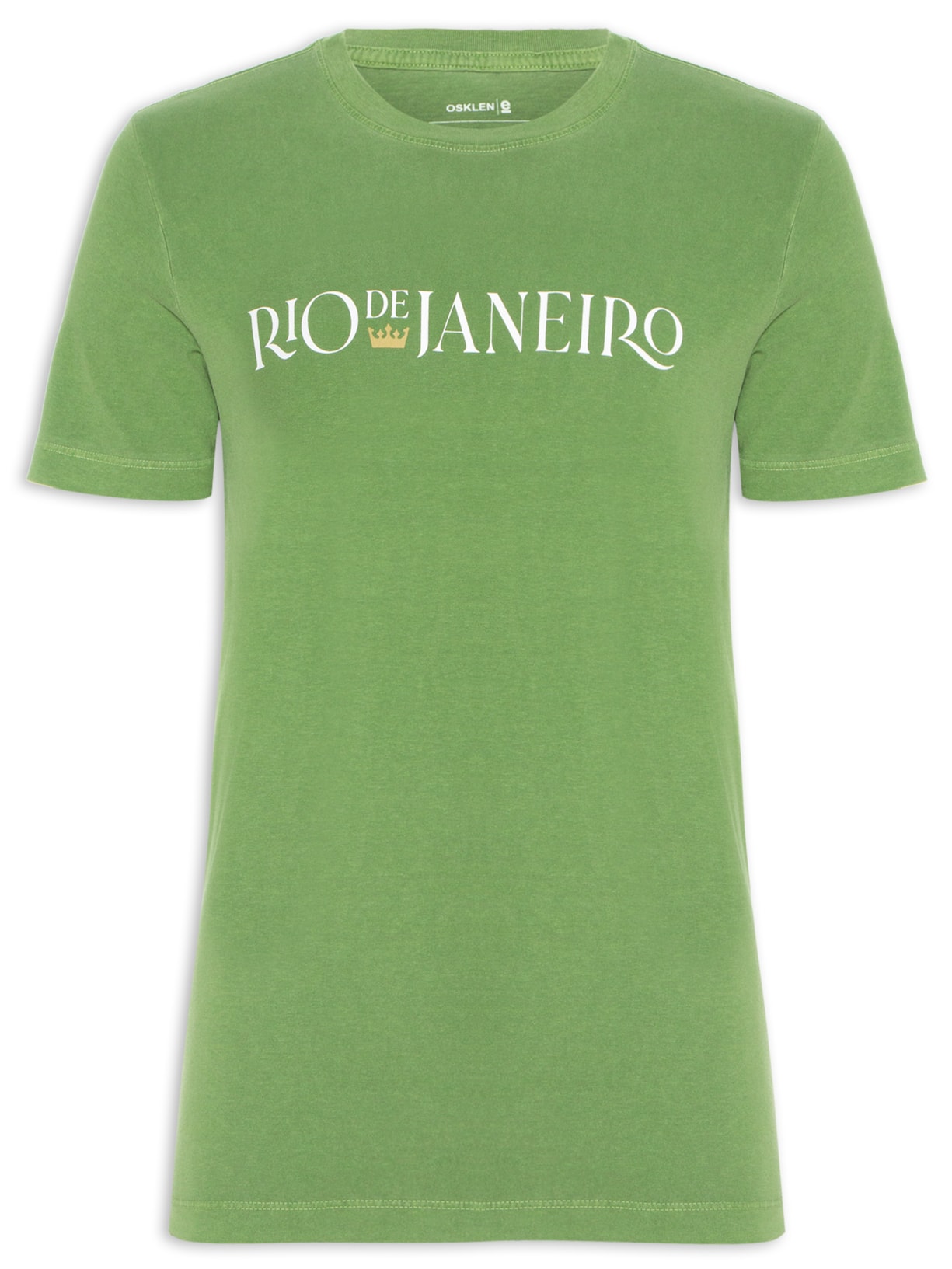 Camiseta Masculina Stone Rio Serifado Manga Curta - Verde