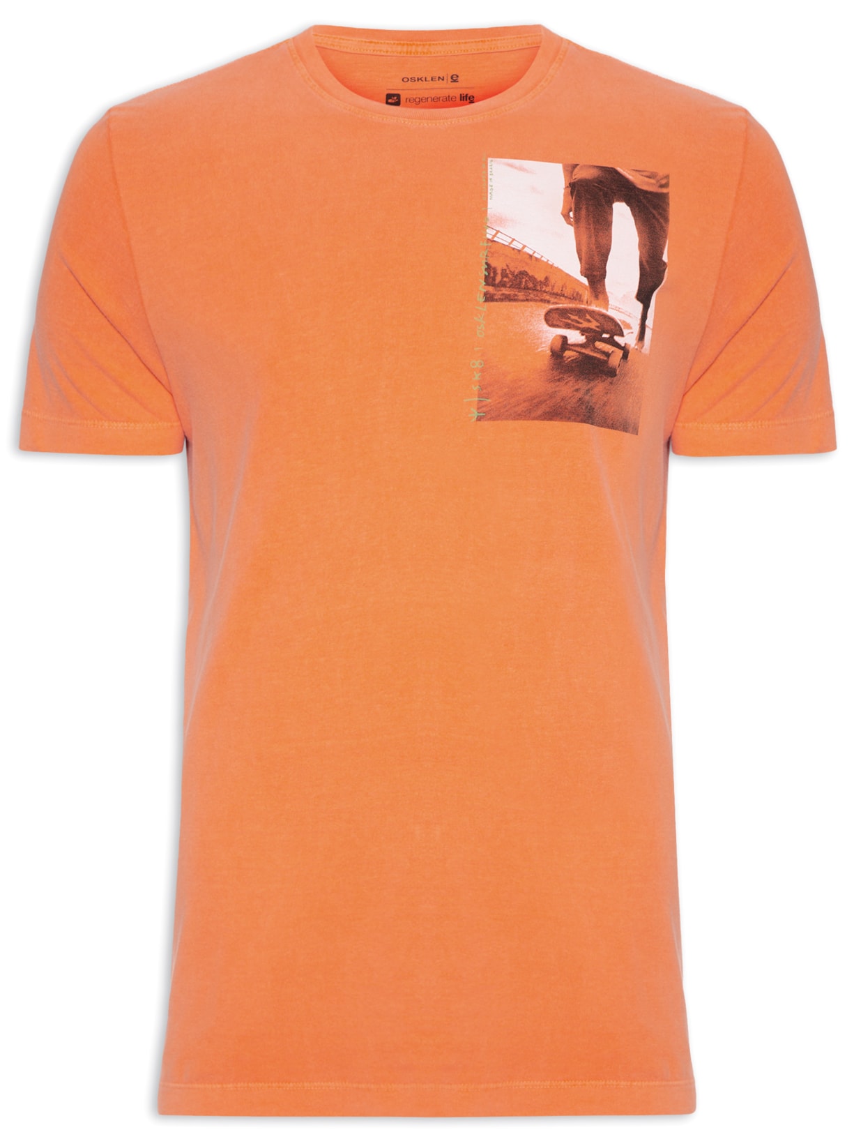 Camiseta Masculina Stone Rio Sk8 - Laranja