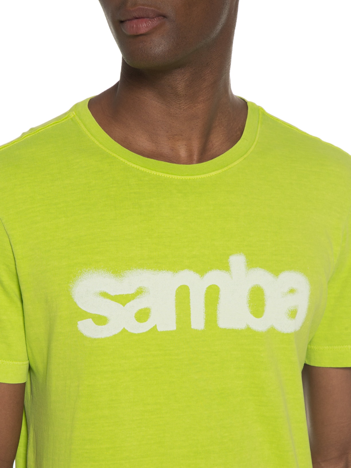 Camiseta Masculina Stone Samba Verde Osklen