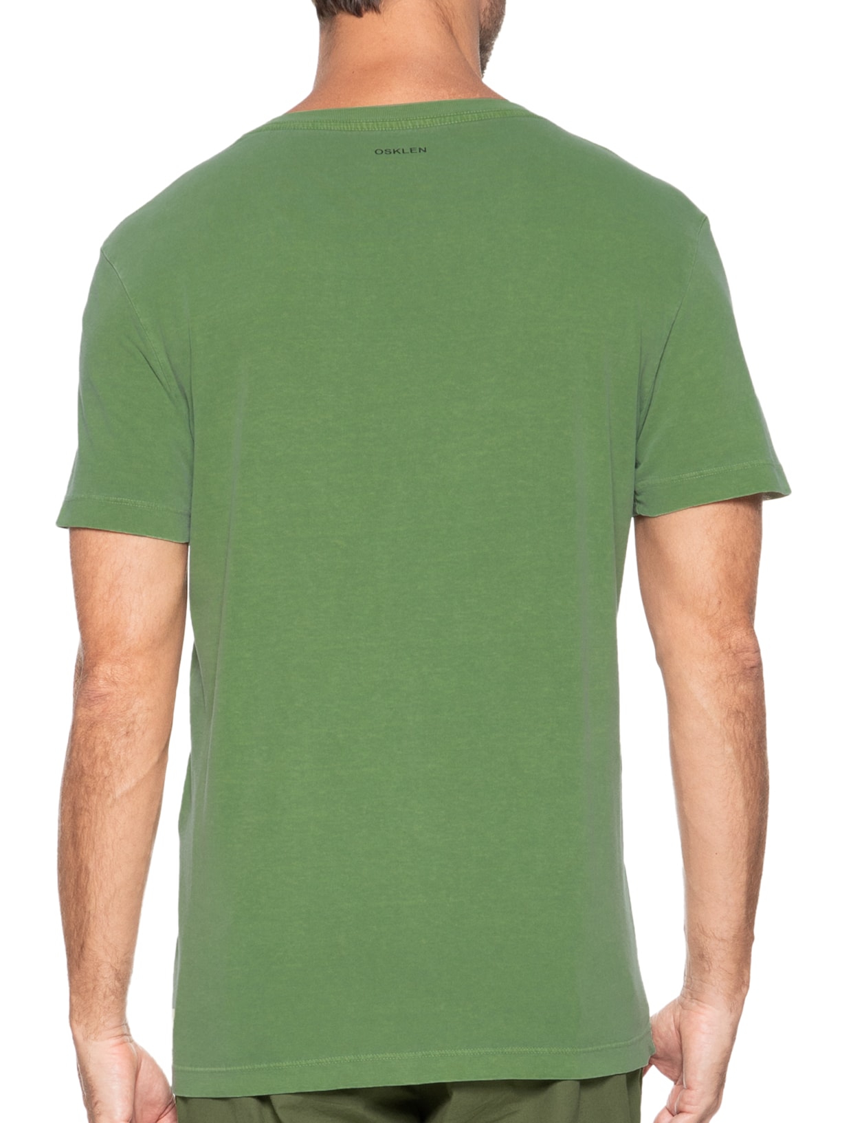 Camiseta Masculina Stone Sarava Manga Curta Verde Osklen