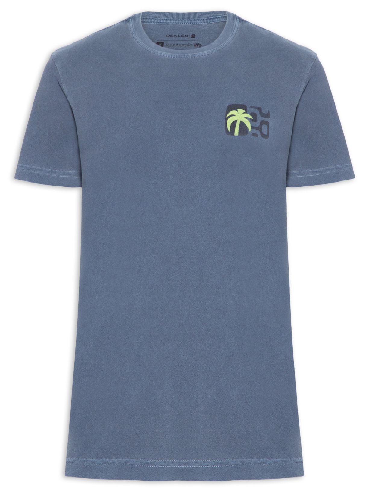 Camiseta Masculina Stone Seaside View - Azul