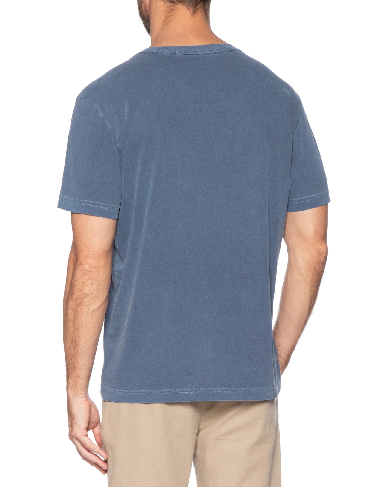 Camiseta Masculina Stone Seaside View Azul Osklen