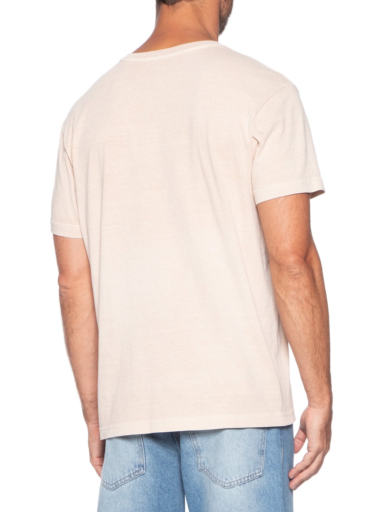 Camiseta Masculina Stone Seaside View Rosa Osklen