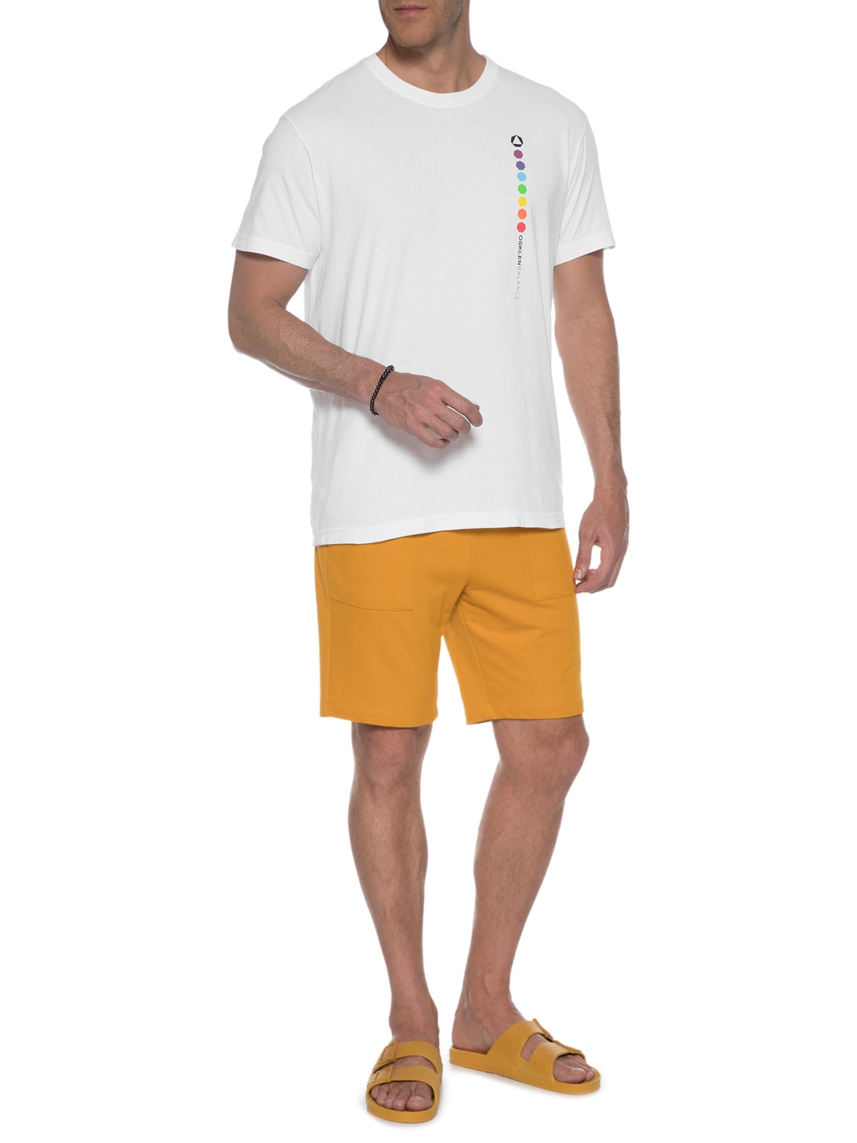 Camiseta Masculina Stone Simple Things Branca Osklen