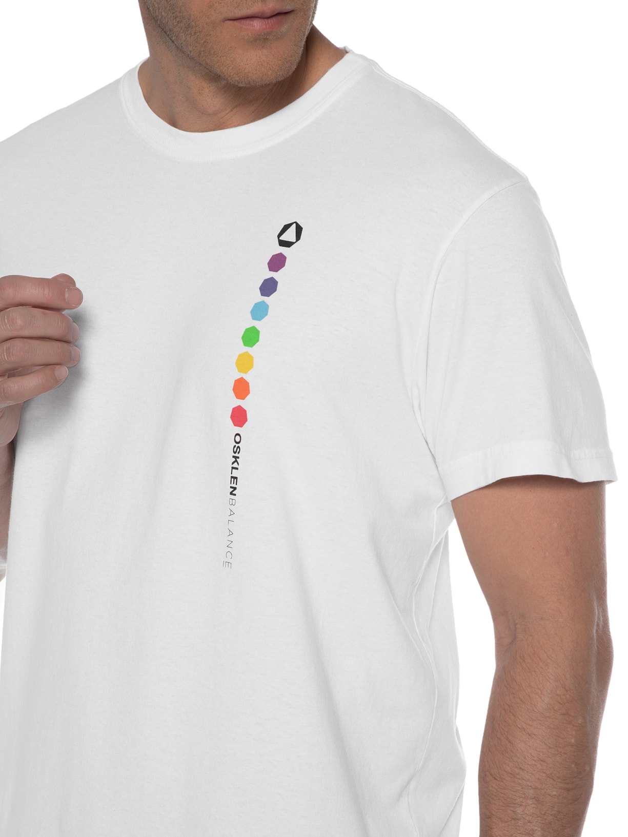 Camiseta Masculina Stone Simple Things Branca Osklen