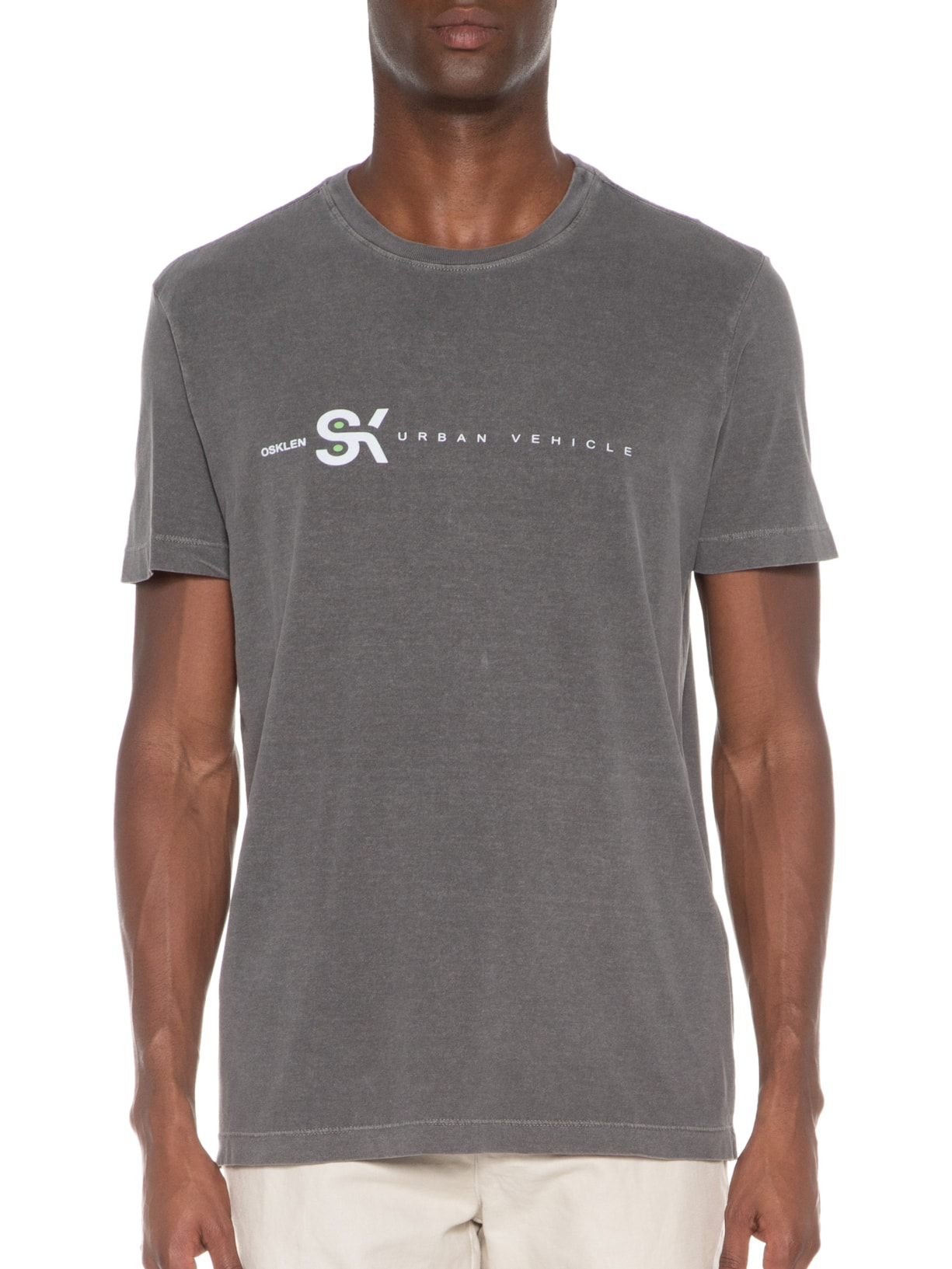 Camiseta Masculina Stone Sk8 Urban Vehicle Cinza Osklen