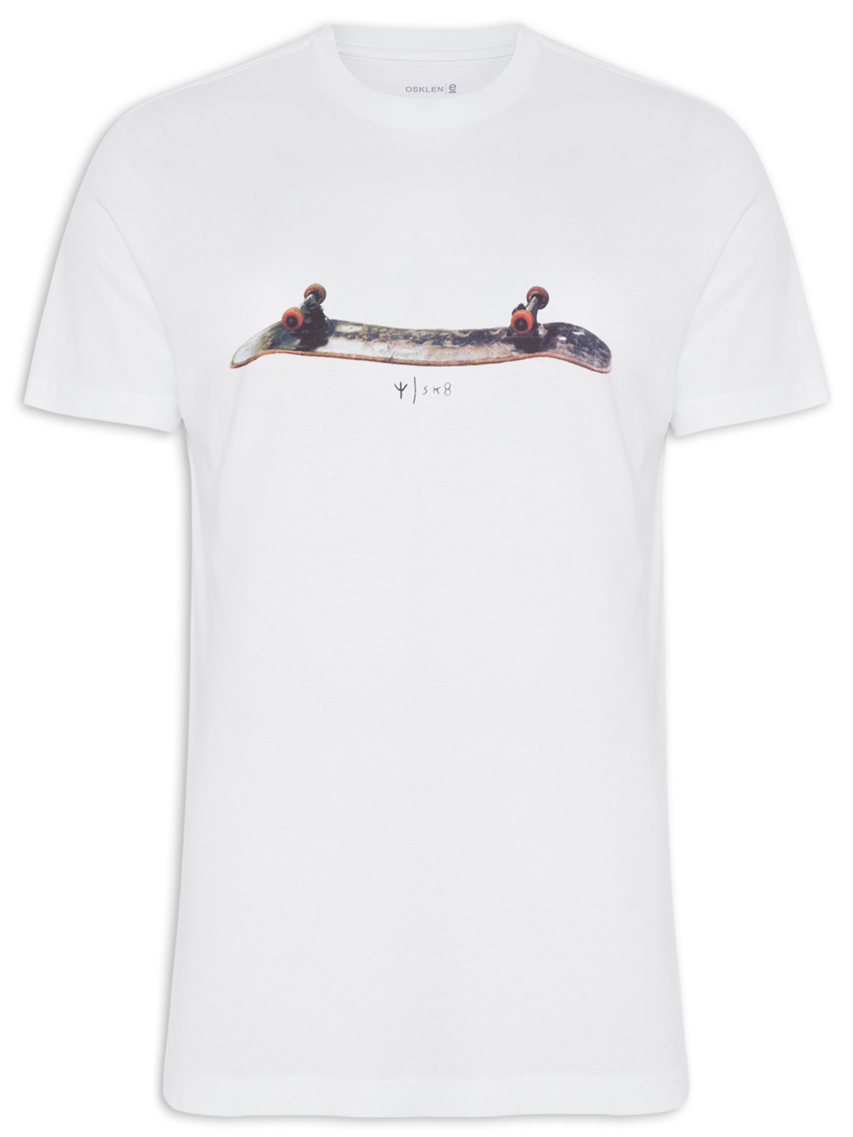 Camiseta Masculina Stone Skateboarding - Branco