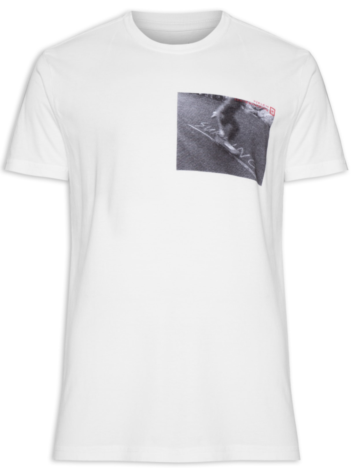 Camiseta Masculina Stone Street Sk8 - Branco