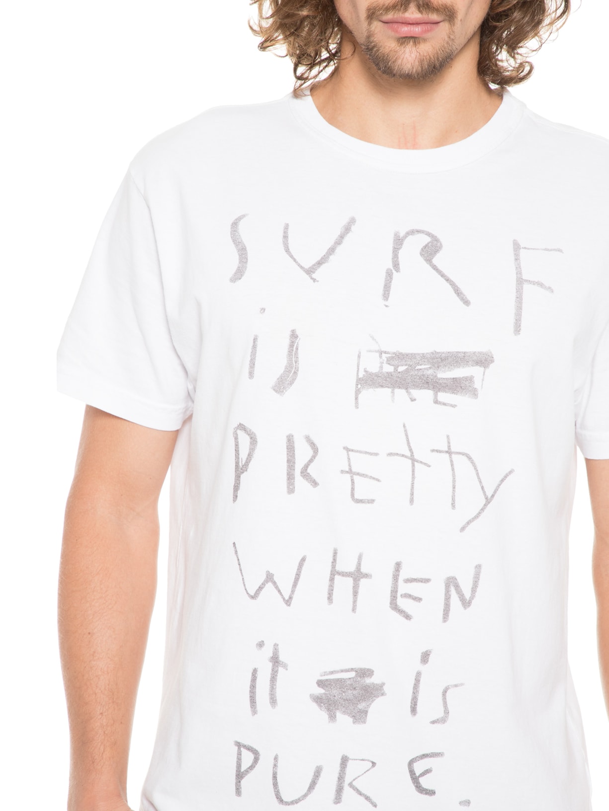 Camiseta Masculina Stone Surf Is Pretty Branco Osklen