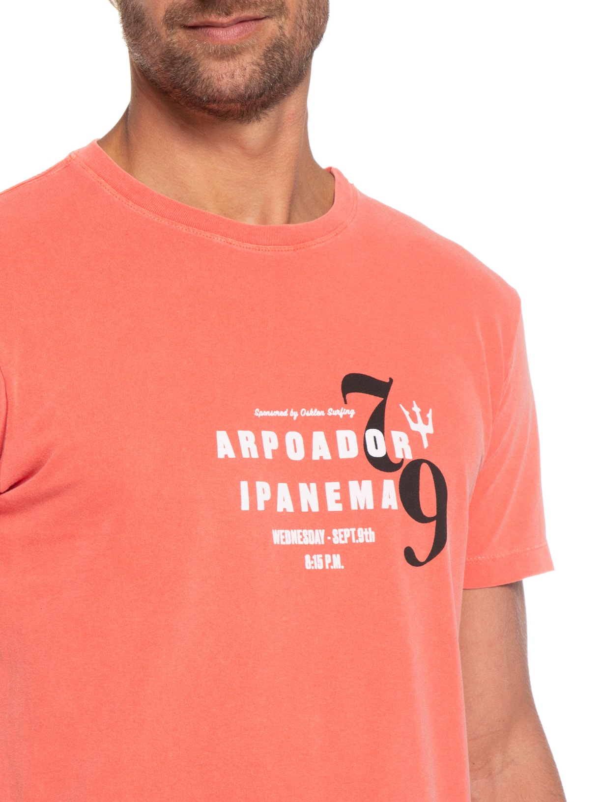 Camiseta Masculina Stone Surf Poster Vermelho Osklen