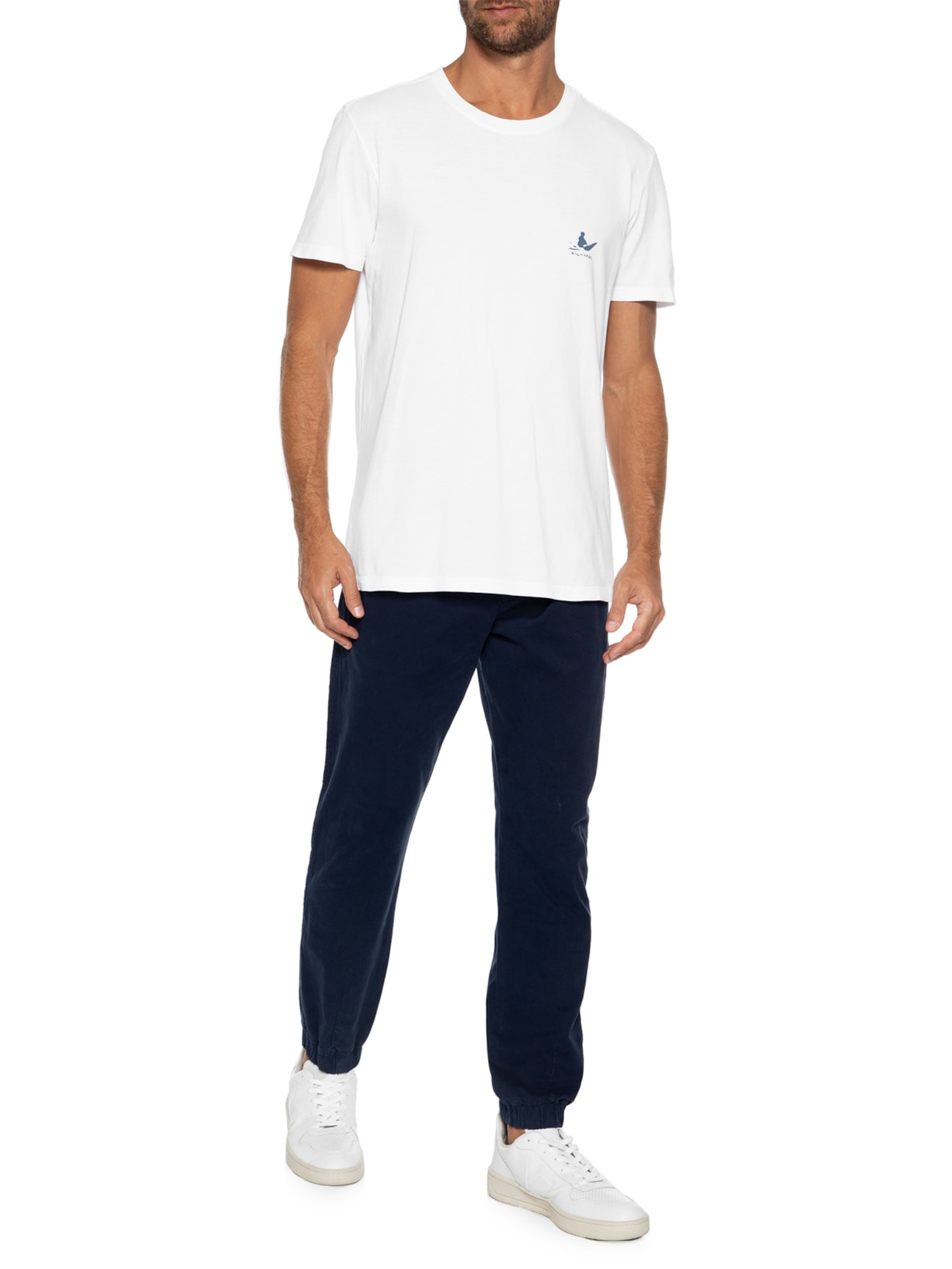 Camiseta Masculina Stone Surfistas Branco Richards